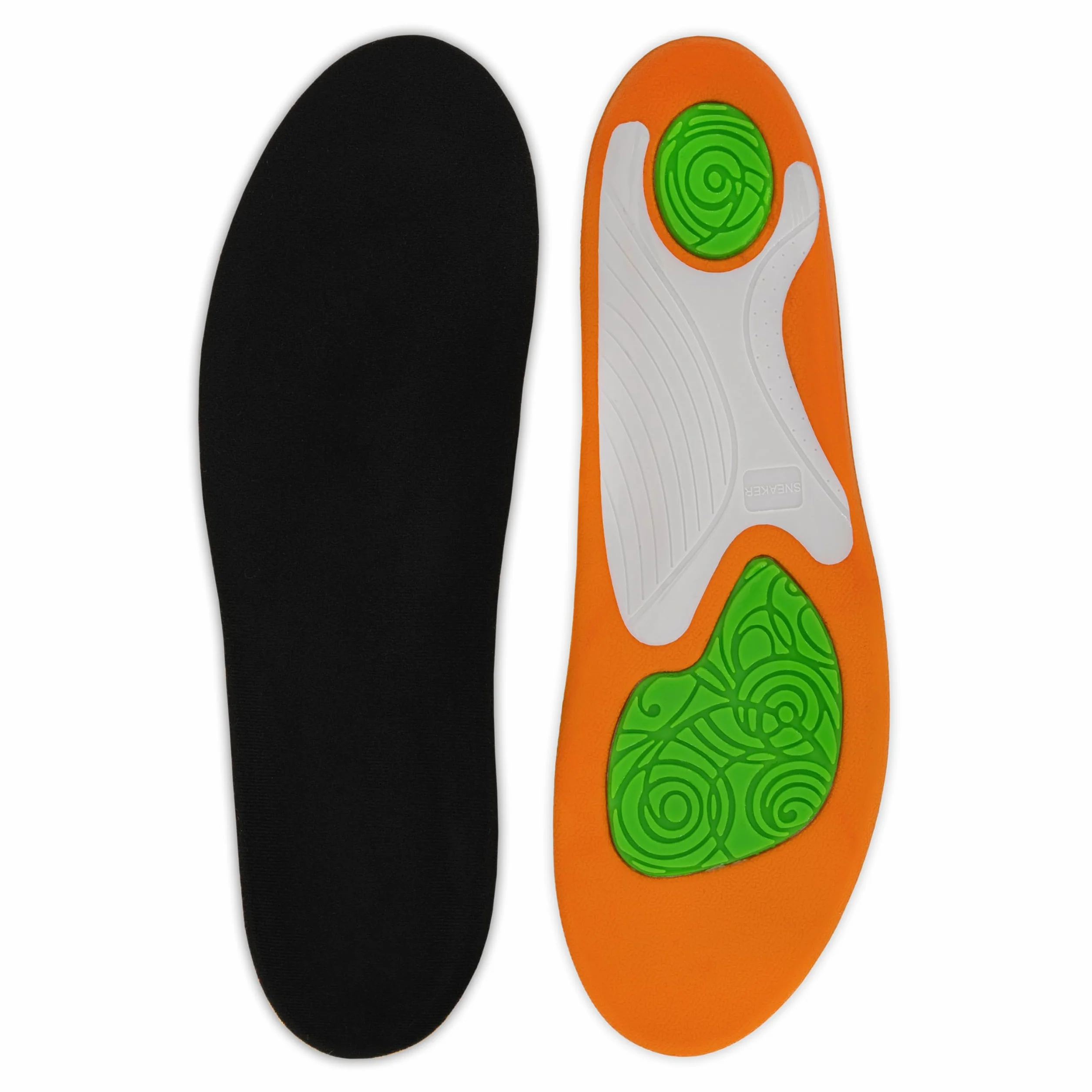 Wkładki Żelowe do Butów Bama Sneaker Gel Footbed - Wkładki do Butów Zapewniające Wygodę i Wsparcie dla Dorosłych do Butów Sportowych i Trampek 1 Para - 42/43 EUR