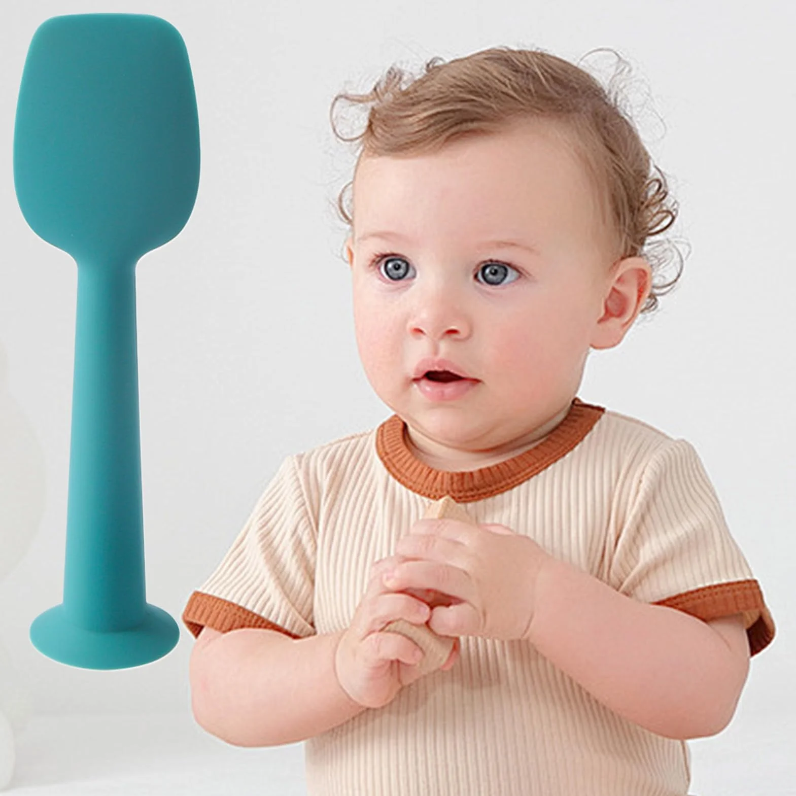 Baby Diaper Cream Spatula, Diaper Cream Applicator, Silicone Paste Tool with Soft Flexible Design, Portable & Easy to Clean, Ideal for Rash Care Nursery Bath Cheeks, 4.8x1.26 inch