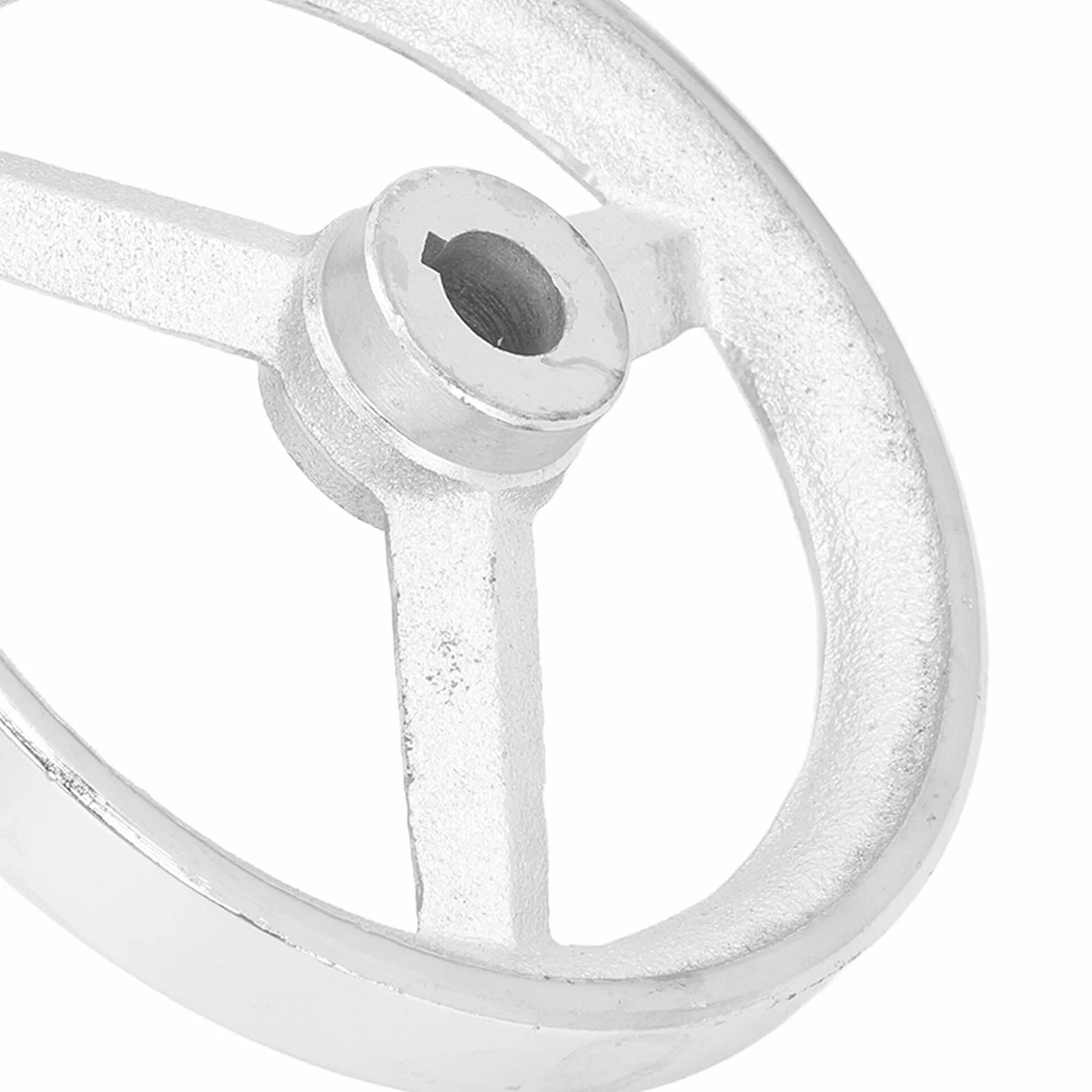 Koło Ręczne do Tokarki, 16x160MM żeliwne Chromowane Koło Ręczne ze Zdejmowanym Uchwytem, ​​wszechstronne Koło Ręczne do Tokarki z 3 Szprychami do Frezarki Tokarskiej Szlifierki