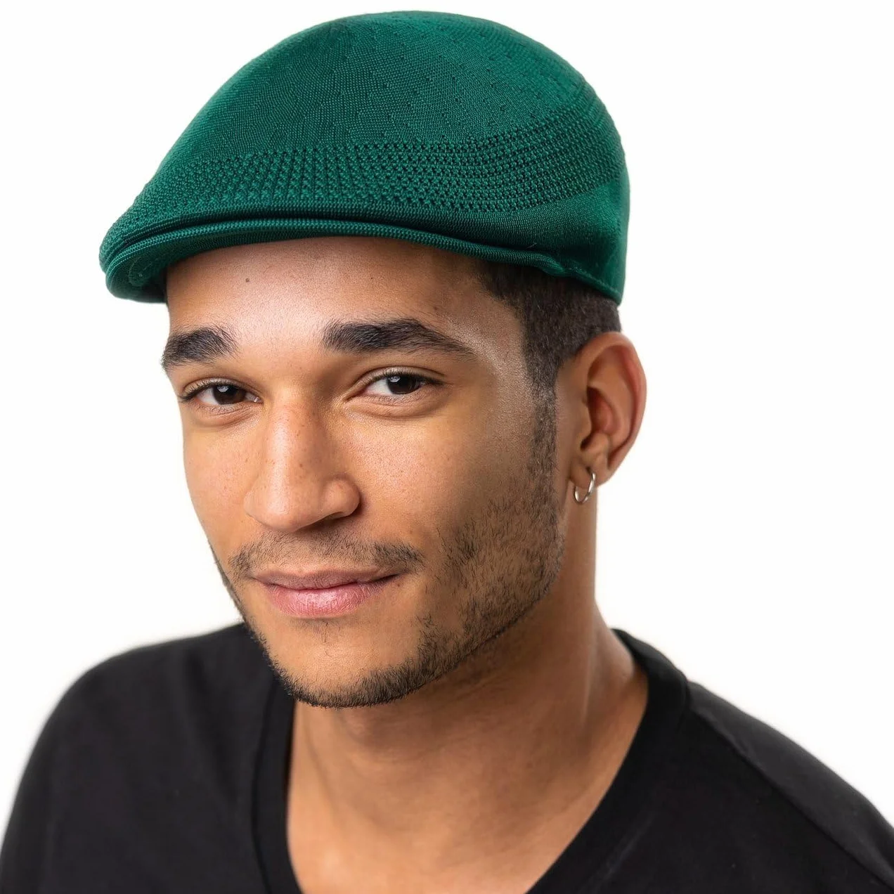 Kangol Męska czapka z daszkiem Tropic Ventair 504, czarny, L