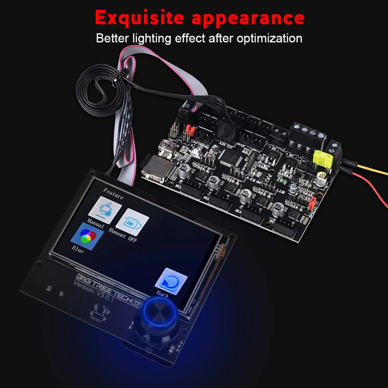 BIGTREETECH TFT35 E3 V3.0.1 wyświetlacz dotykowy Ender 3, idealny zamiennik do płyty głównej SKR MINI E3 V2.0 SKR 2 Board