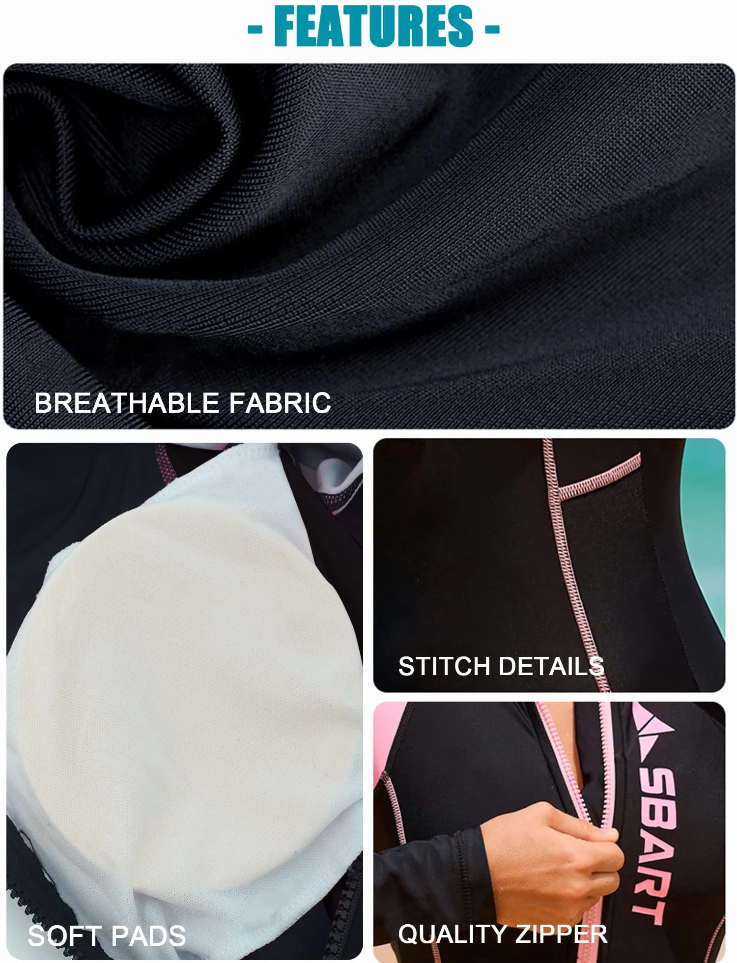 SEAUR Rash Guard damski kostium kąpielowy UPF 50+, ochrona przed promieniowaniem UV, krótki, długi, jednoczęściowy, z zamkiem błyskawicznym, slim fit, ochrona przed słońcem, moda kąpielowa, pływanie, surfowanie, XS S, M, L, XL