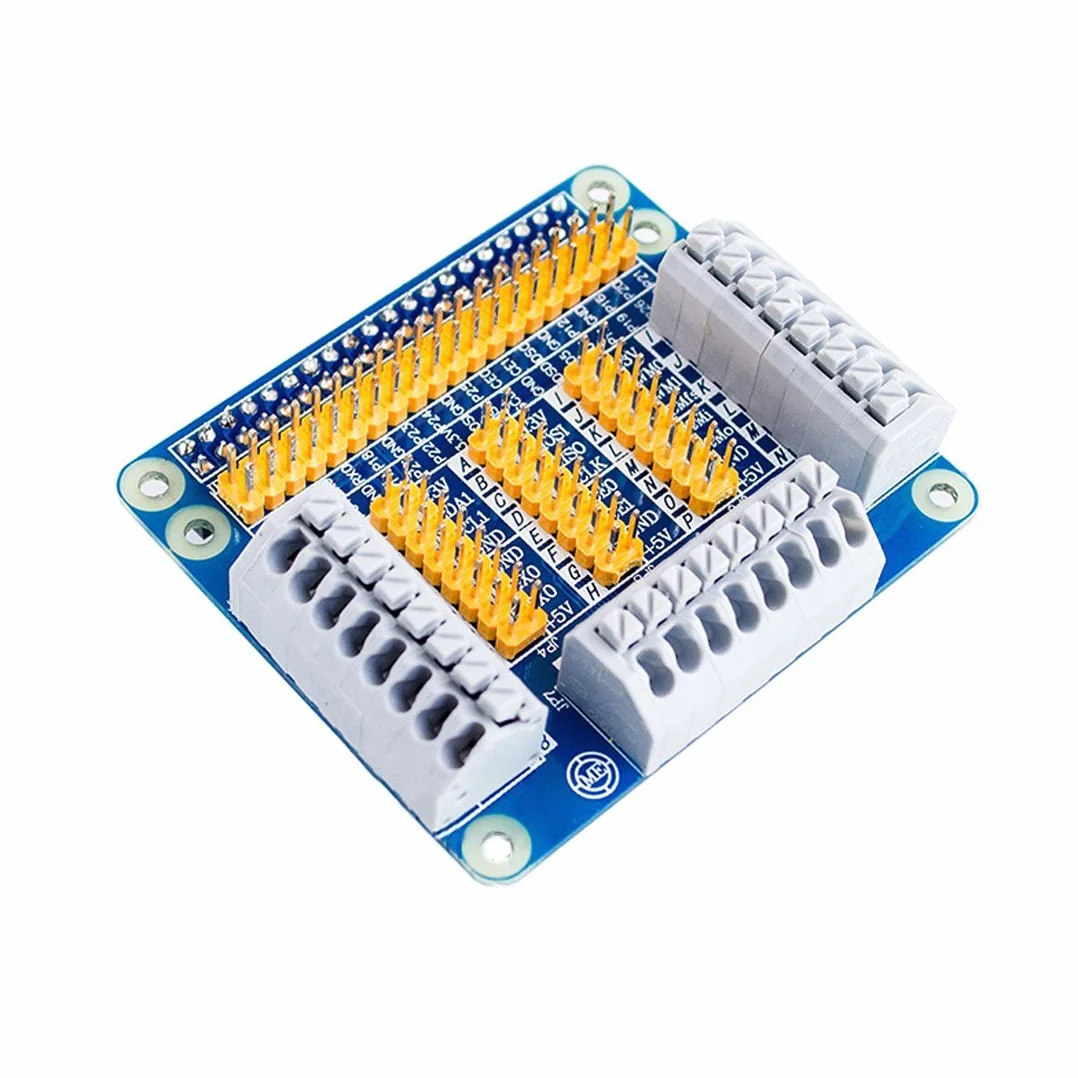 Raspberry Pi GPIO płytka rozszerzająca, wielofunkcyjna osłona do Pi 4B/3B/2, zawiera zestaw śrub i kabel taśmowy