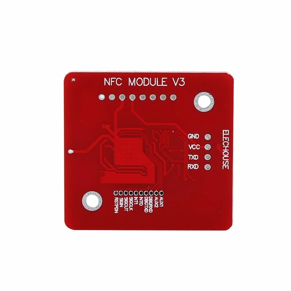ASHATA PN532 NFC Zestaw modułów RFID do czytnika komunikacji bliskiego pola obsługuje I2C SPI HSU z białą kartą S50 do telefonu z systemem Android