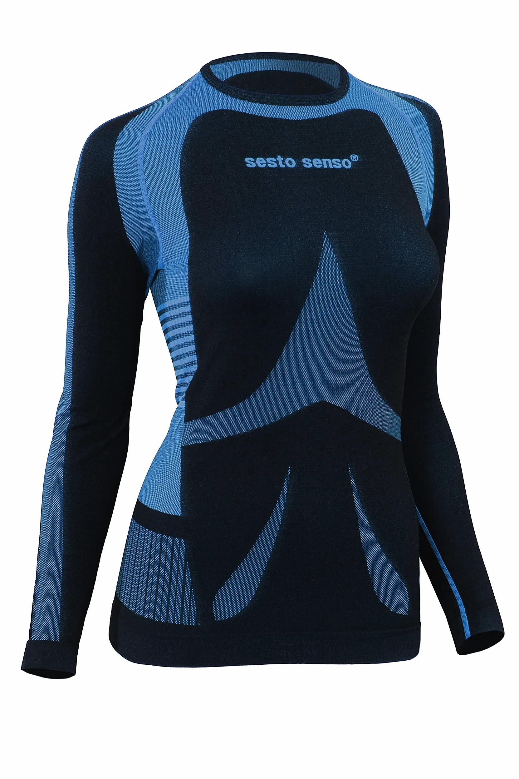 sesto senso Damska bielizna funkcyjna z długim rękawem, koszulka sportowa