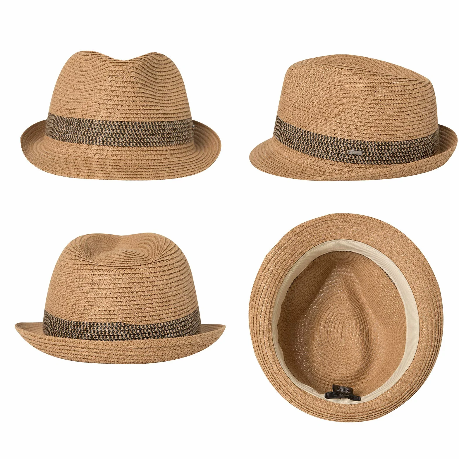 Comhats Kapelusz słomkowy kapelusz panamski kapelusz przeciwsłoneczny Fedora kapelusz ręcznie robiony męski