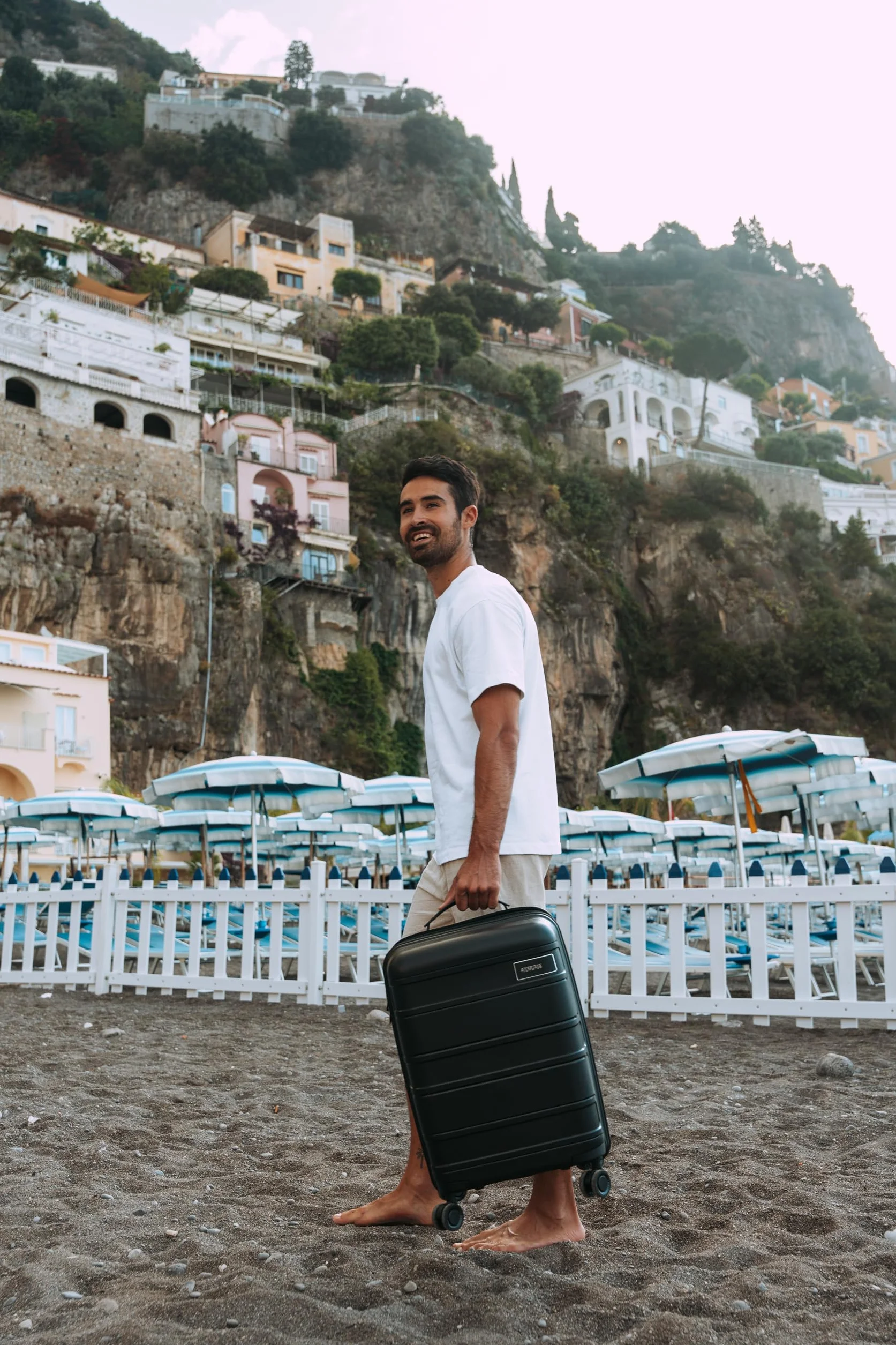 American Tourist Skymax - walizka 3 sztuki, czarny (basowy czarny)