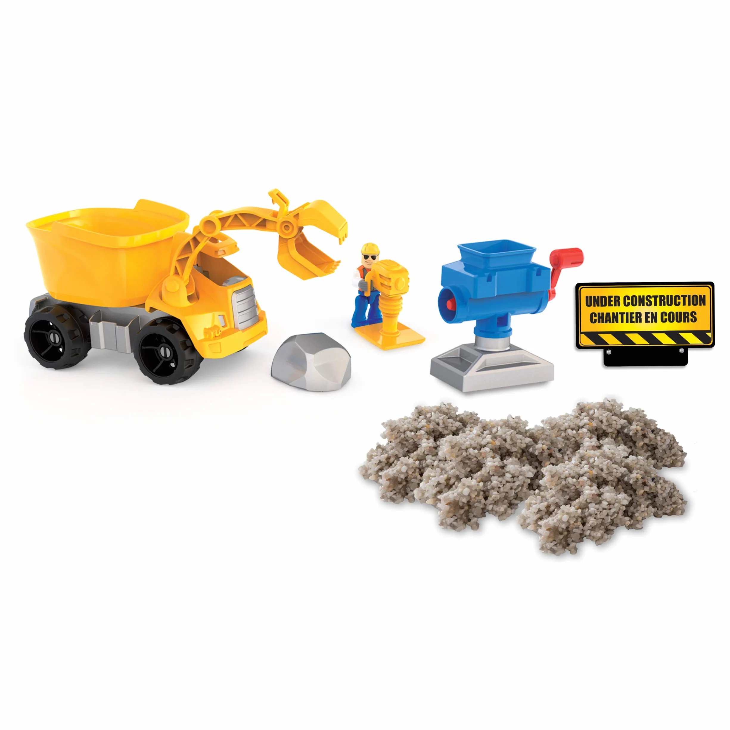 Kinetic Sand 6033177 Zestaw do kruszenia skał, wielokolorowy