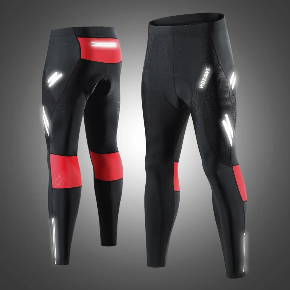 Męskie spodnie rowerowe oddychające 3D żelowe legginsy kompresyjne
