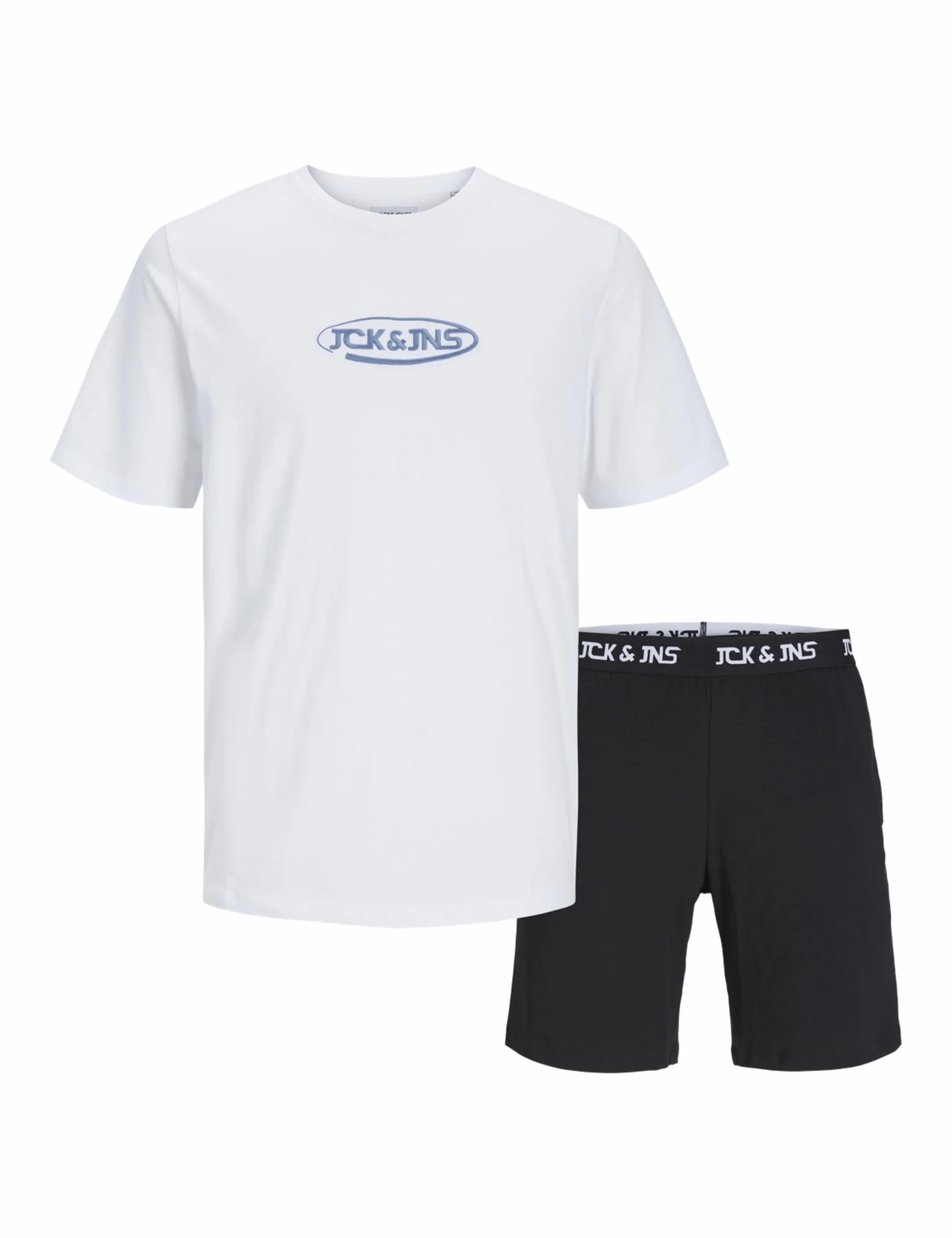JACK&JONES JUNIOR Koszulka Chłopcy Jacoliver SS Tee And Shorts Set Jnr