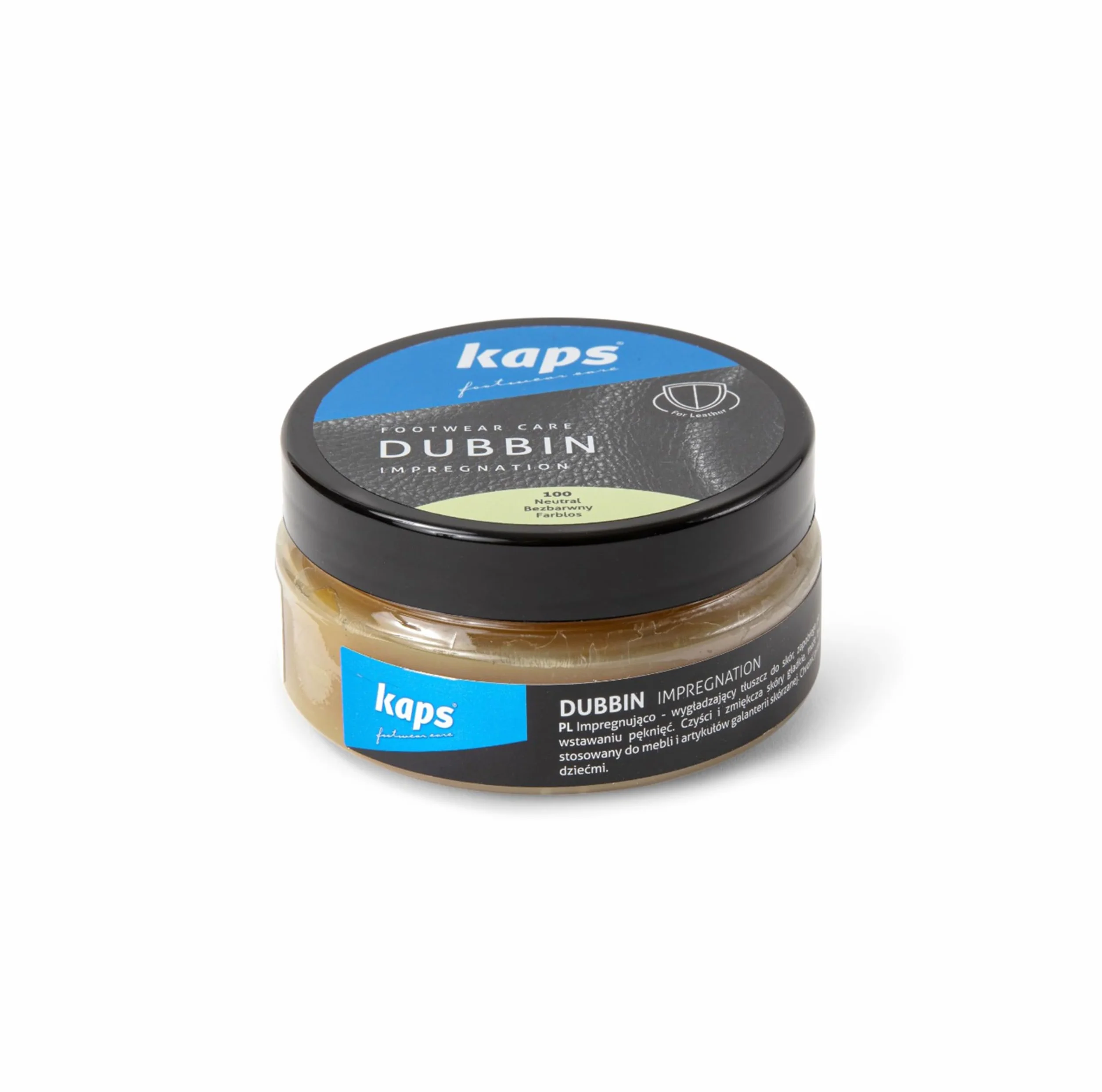Kaps Wysokiej jakości wosk Dubbin do butów, odżywczy i wodoodporny do skóry, Dubbin, 100 ml, neutralny - przezroczysty