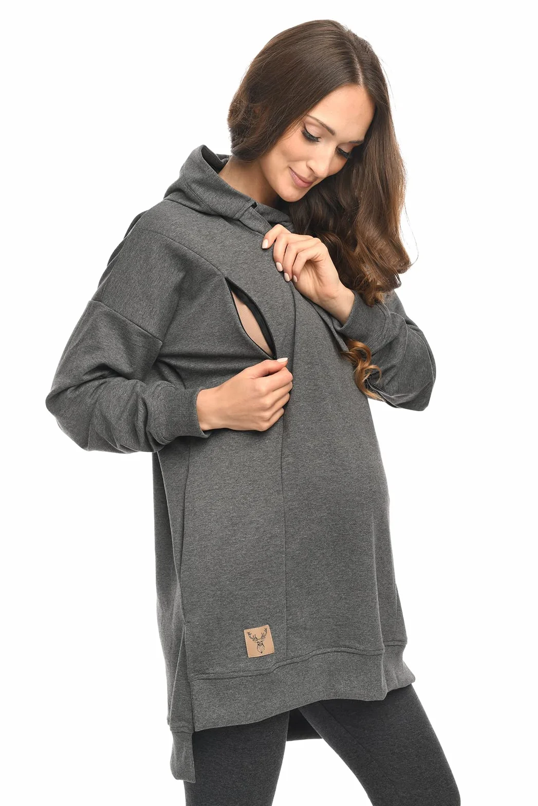 MijaCulture Aurelia M011 Sweter do karmienia 2 w 1 ciążowy
