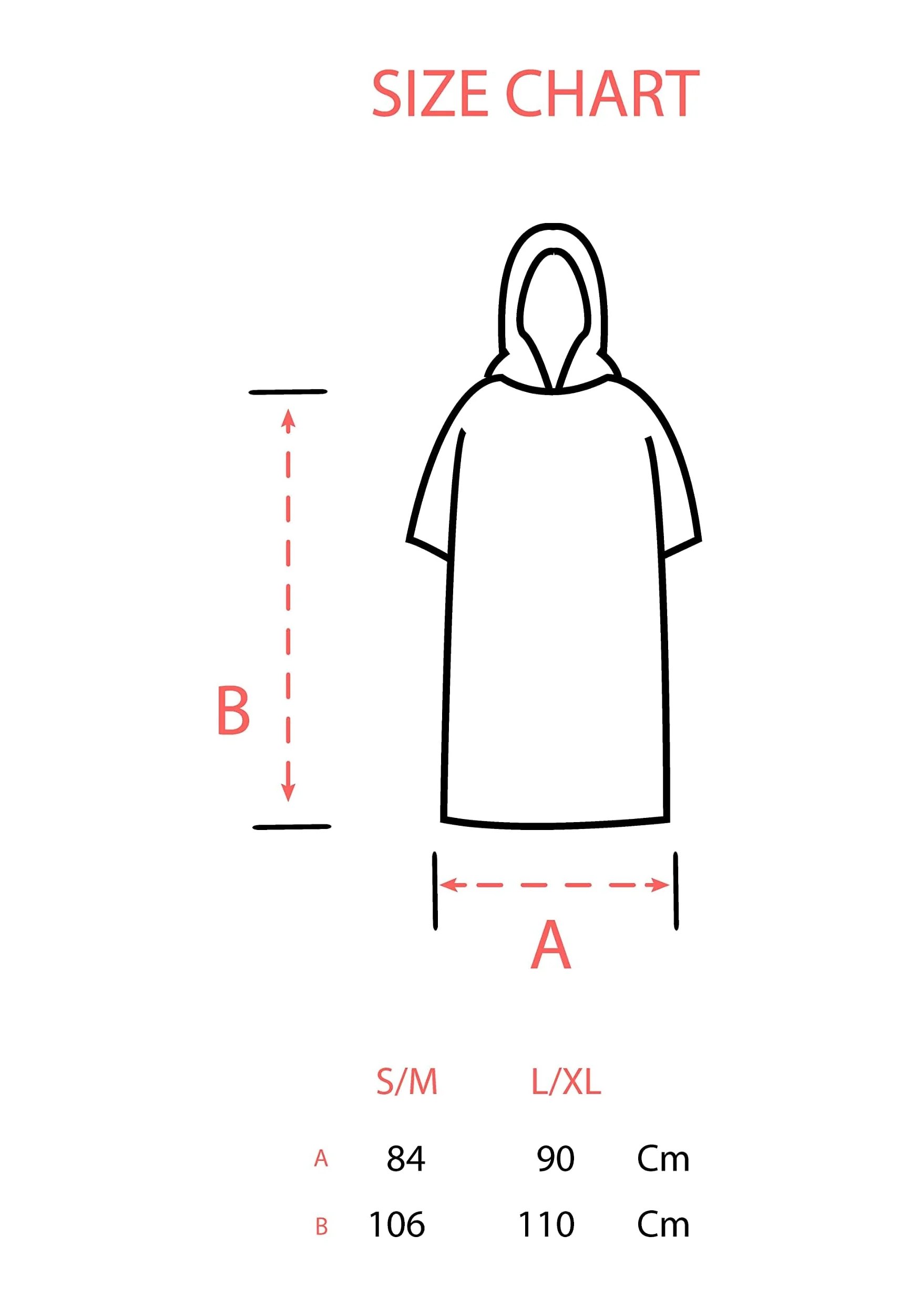 Surf Monkey Poncho Ręcznik surfingowy z kapturem i kieszenią wewnętrzną, bawełna organiczna (beżowy, L/XL)