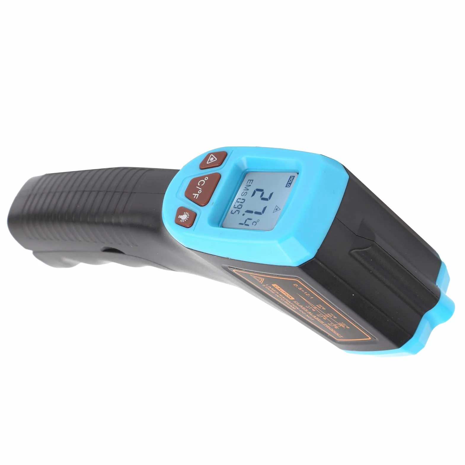 Bezdotykowy cyfrowy termometr na podczerwień Pistolet termiczny Gm320S Ręczny pistolet termiczny z wyświetlaczem LCD -50 600 do 600 (niebieski), termometr na podczerwień i