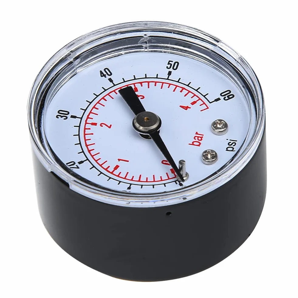 Manometr Wody Manometr Powietrza 10 Bar Manometr 1/8 "BSPT Gwint do Wody do Powietrza do Oleju(0-60psi,0-4bar)