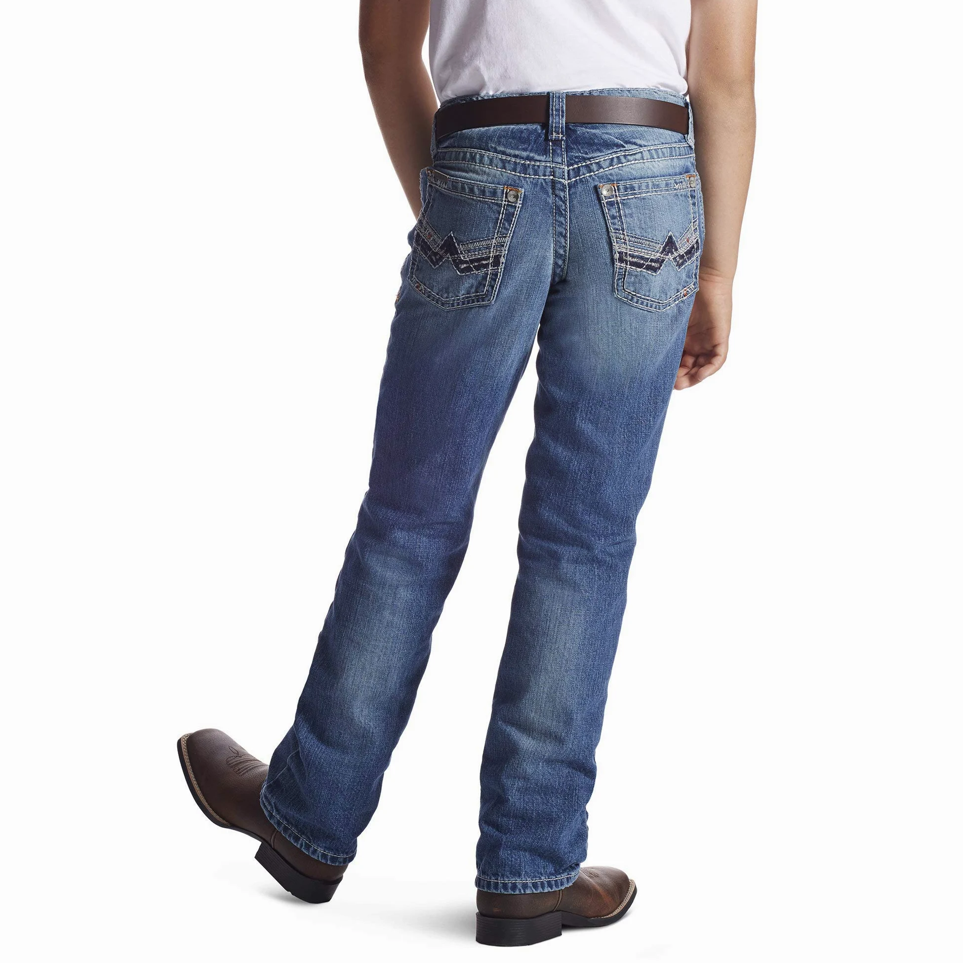 Ariat Boys B5 Slim Charger dżinsy z prostą nogawką