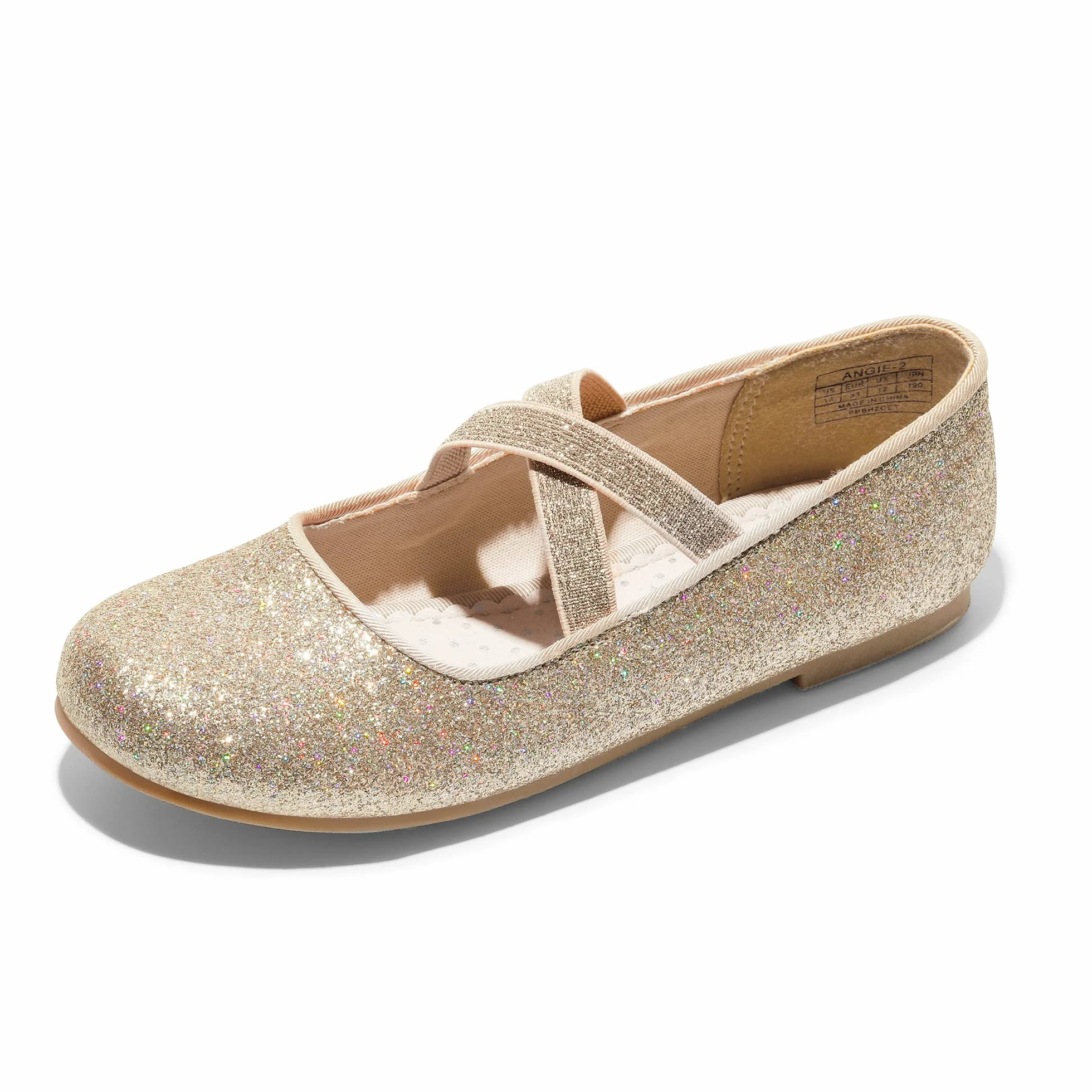 DREAM PAIRS Dzieci Dziewczynki Mary Jane Strap Płaskie Buty Baleriny Księżniczka Płaskie Buty Szkolne Płaskie Kołnierz