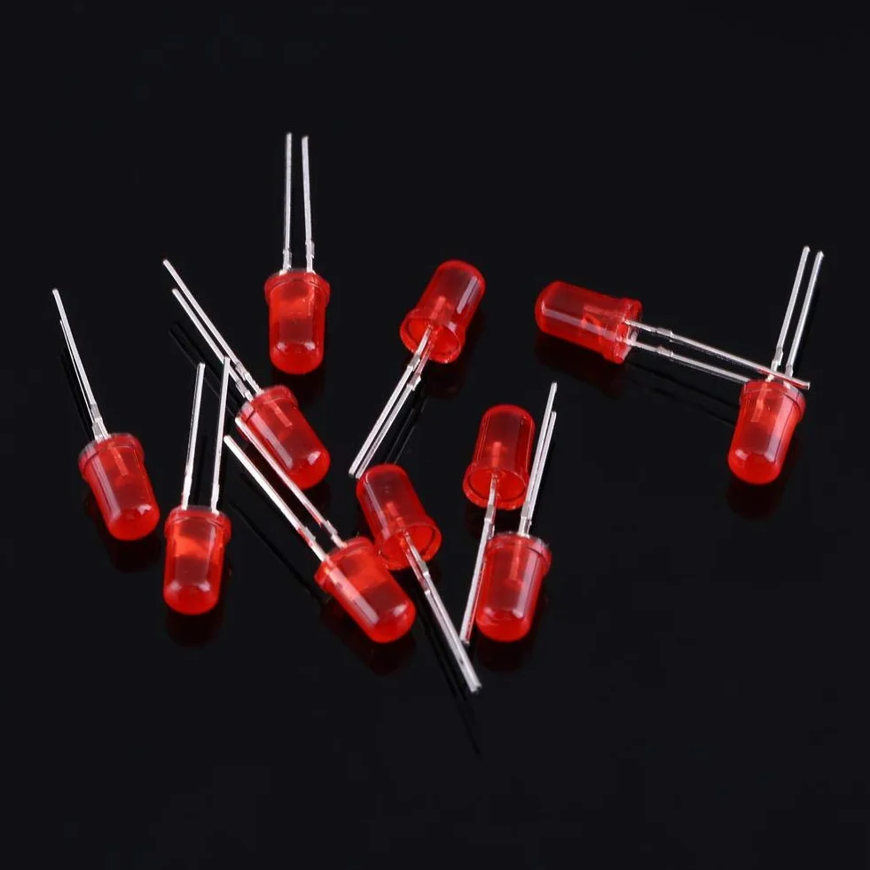 Zestaw diod LED, 300 sztuk 3 mm LED 5 mm asortyment diod LED biały żółty czerwony niebieski zielony zestaw diod LED