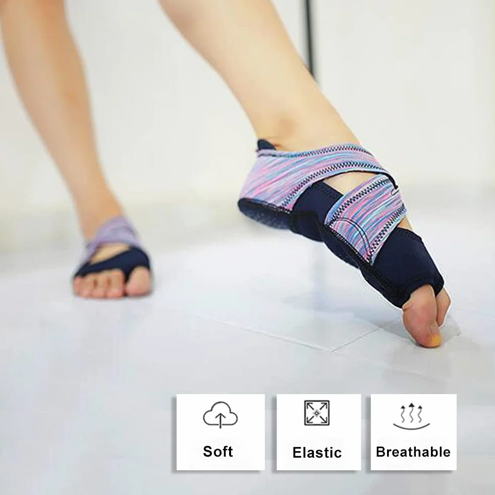 Buty Jogi, Kobiety Pilates Barre Buty Miękki Taniec Taniec Fioletowy z antypoślizgową podeszwą do Tańca Pilates