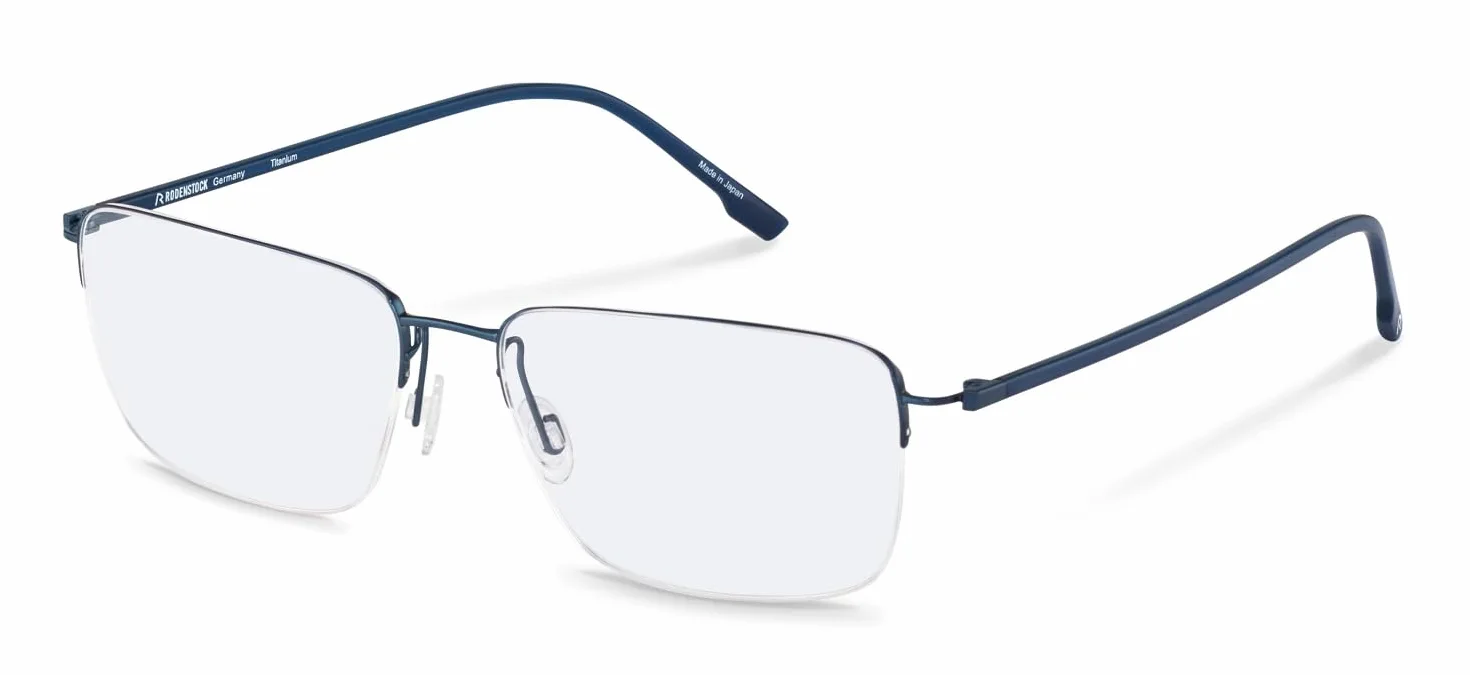 Rodenstock R7142 oprawki okularów na receptę, ciemnoniebieskie, 57