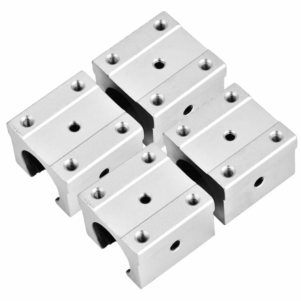 4 szt. SBR16UU 16 mm aluminiowy otwarty liniowy blok łożyska ślizgowy do części routera CNC