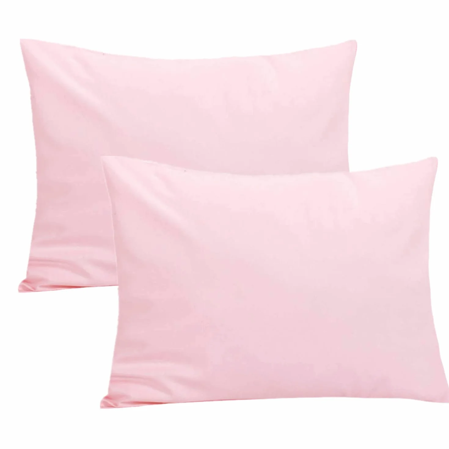 Poszewka na poduszkę dla małego dziecka, prosta poduszka na łóżko dla dziecka 40 x 60 cm, 2-pak 100% bawełna miękka poszewka na poduszkę dla chłopców i dziewcząt, dziecięca poduszka podróżna poszewka na poduszkę z zamknięciem kopertowym (różowa)