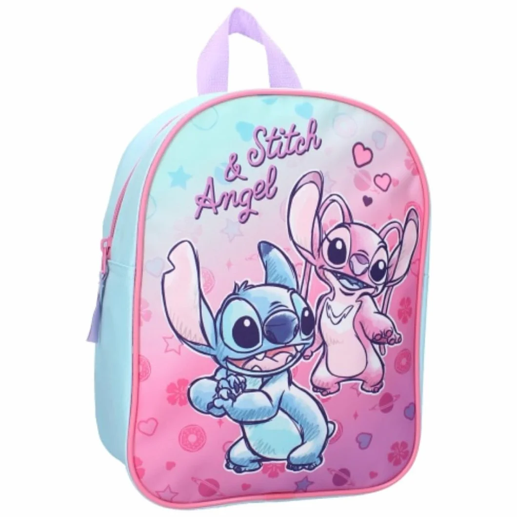 mybagstory - Plecak - Stitch - Niebieski - Dzieci - Szkoła - Przedszkole - Przedszkole - Żłobek - Tornister dziewczęcy - Rozmiar 29 cm - Regulowane ramiączka - Pomysł na prezent
