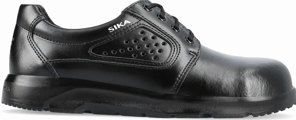 Sika 172200 Optimax buty sznurowane S1 SRA – idealne do hotelu/restauracji/sto?ówki, przemys?u farmaceutycznego i spo?ywczego, czarny - czarny - 38 EU