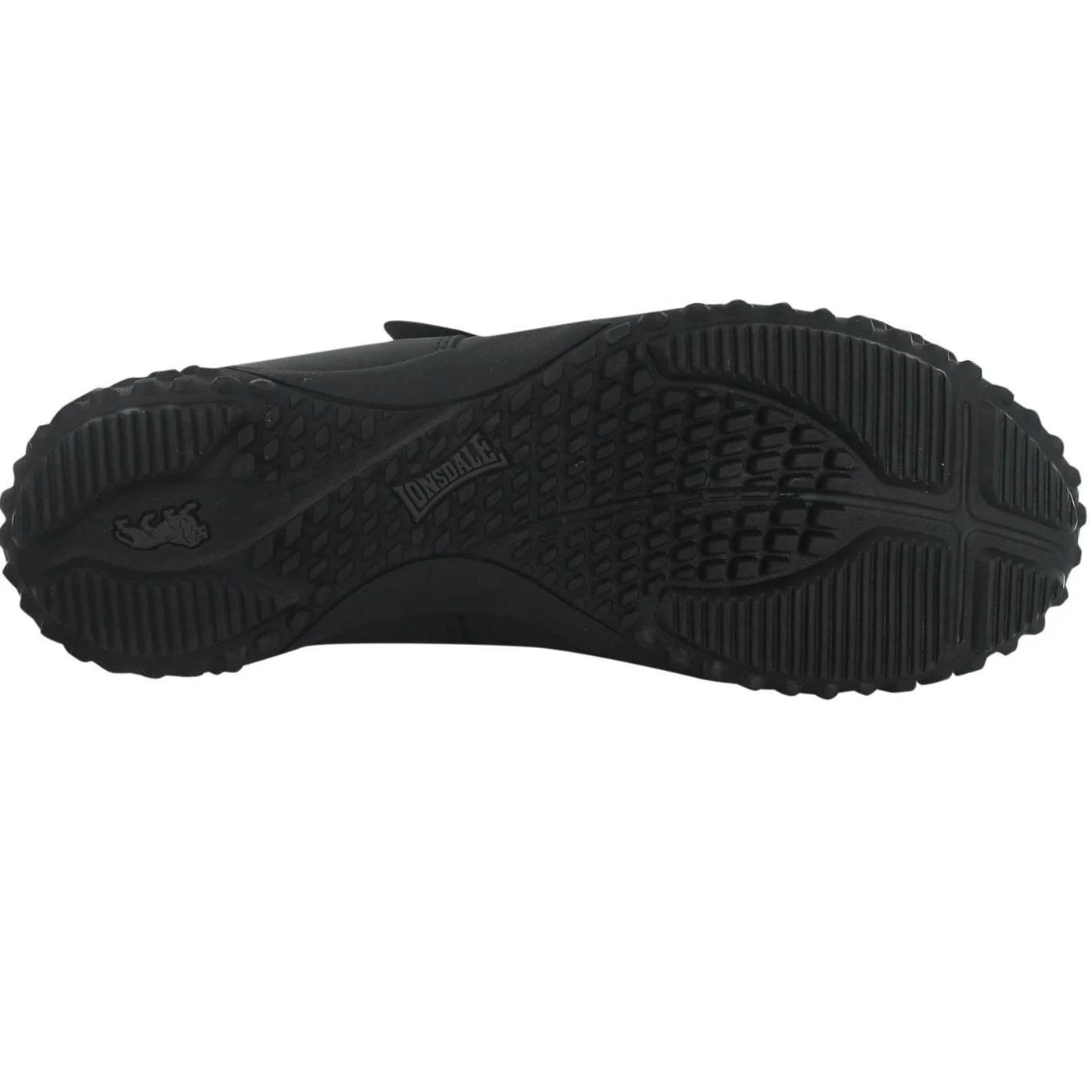 Lonsdale Fulham męskie buty sportowe z zapięciem na rzepy, czarny - czarny - 43 EU