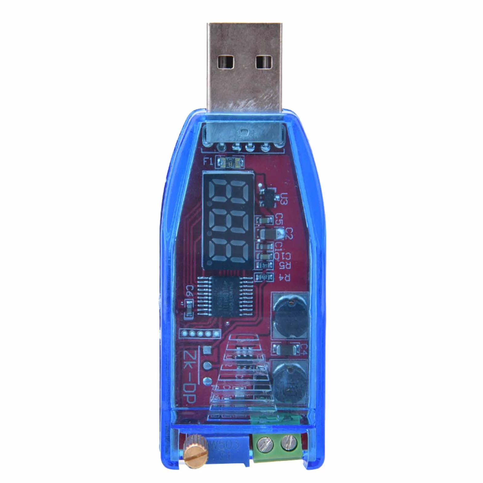 Regulowany Moduł Zasilacza Step UP, Regulator Napięcia 5V do 24V z Wyświetlaczem, Moduł Regulatora Zasilania USB