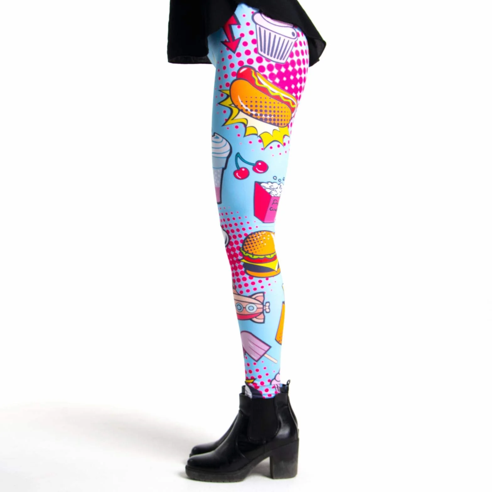 Legginsy panie bunte bedruckte Tiermuster