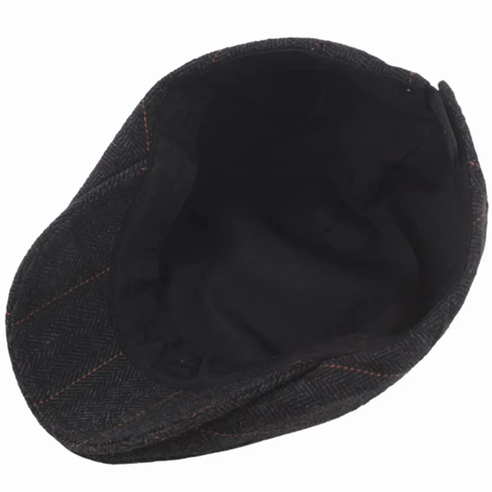Inlefen Męskie Tweed Płaskie Czapki, Regulowane Berety Płaskie Czapki Newsboy Czapki Myśliwskie dla Mężczyzn, Polowanie Płaskie Czapki, Kaczorka Kapelusz