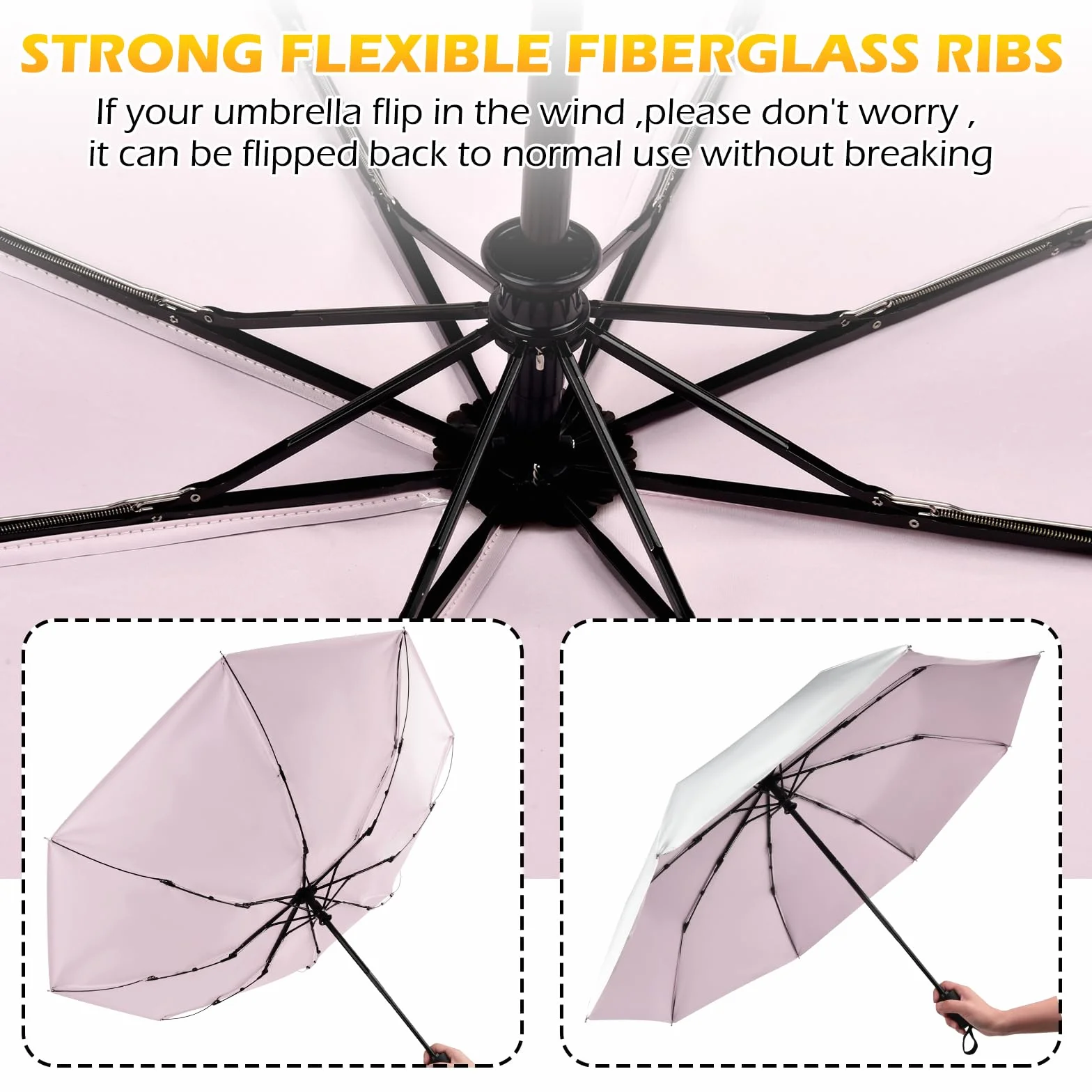 Kompaktowy parasol podróżny 42/46/127 cm parasole na deszcz wodoodporny i odporny na wiatr automatyczne otwieranie zamykanie UPF 50+ UV parasol przeciwsłoneczny ochrona przed promieniowaniem