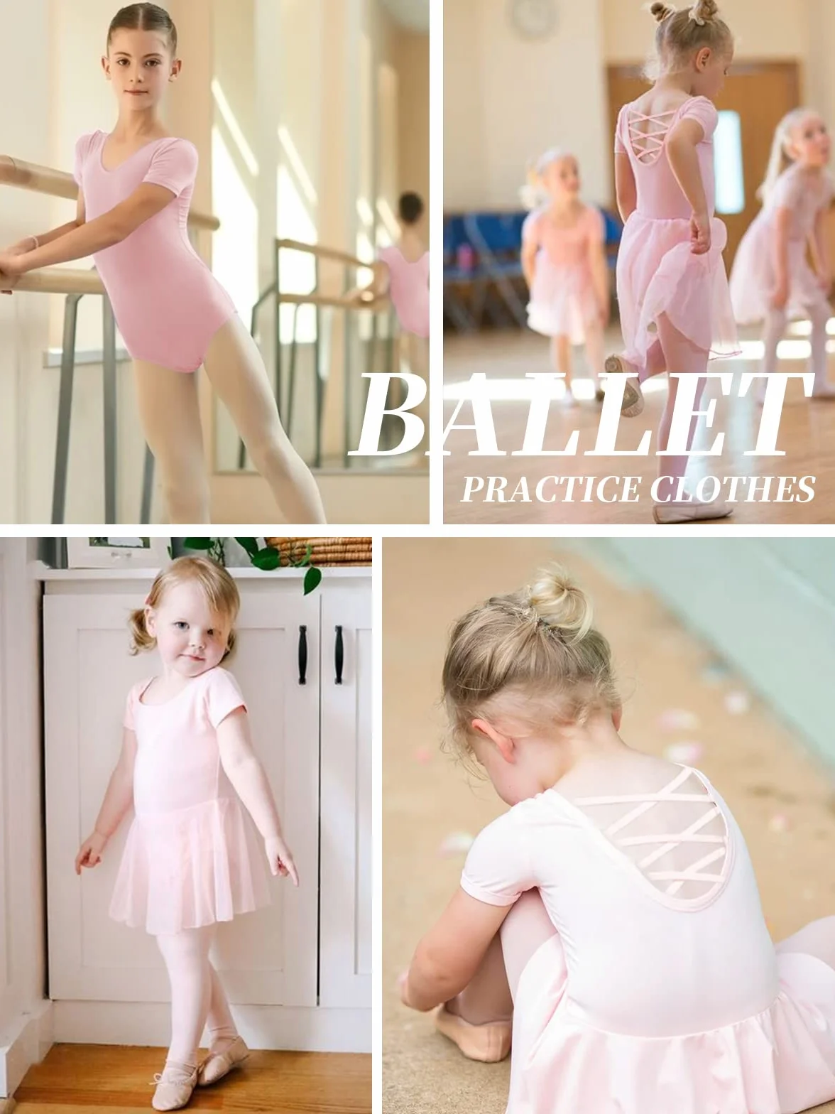 Balet Body Leotards Dziewczęce Bawełniane Krótki Rękaw Rozmiar 100-170