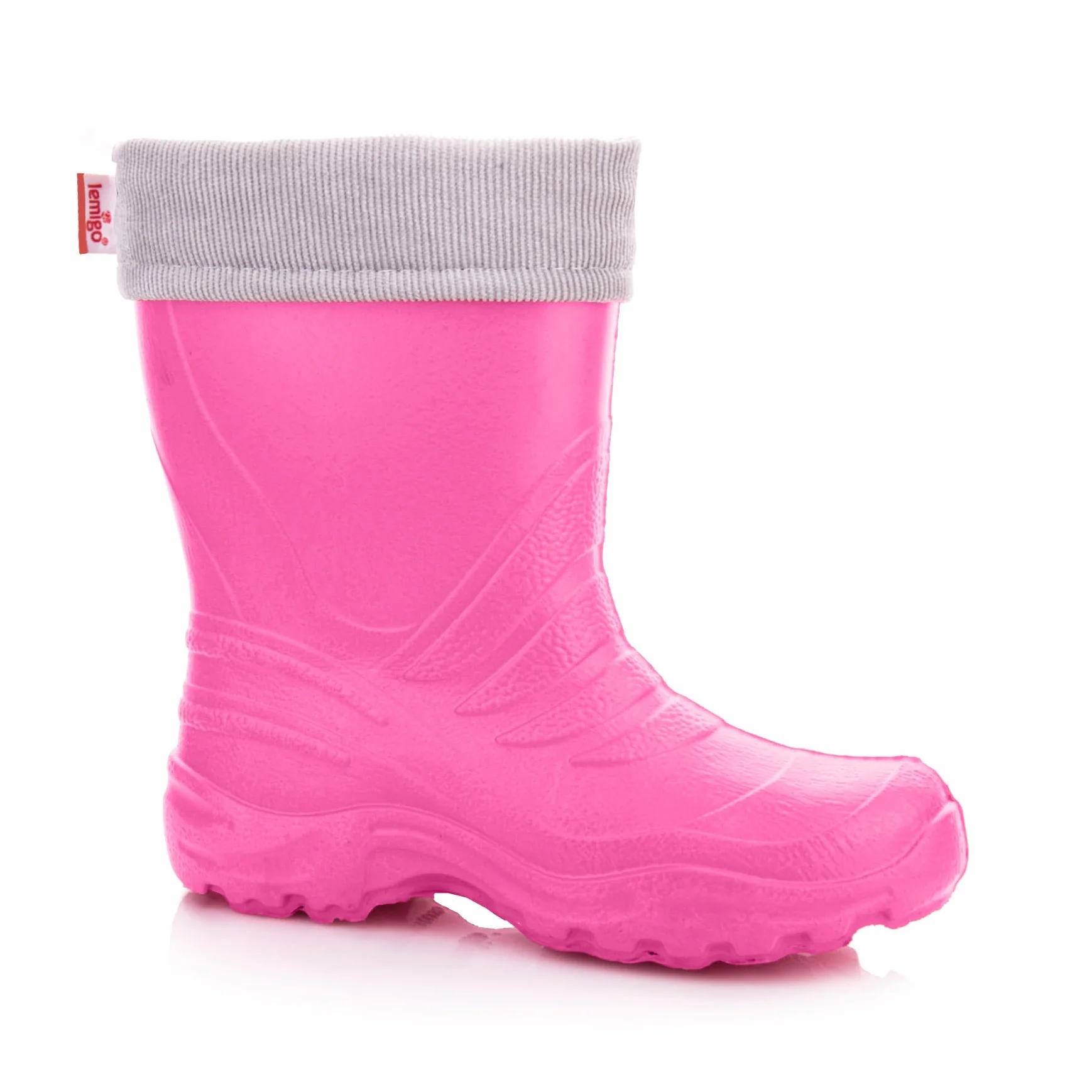 LEMIGO Lekkie kalosze dziecięce z EVA unisex z wyjmowanym ocieplaczem TERMIX 22-37 EU (Fuksja, 32/33)