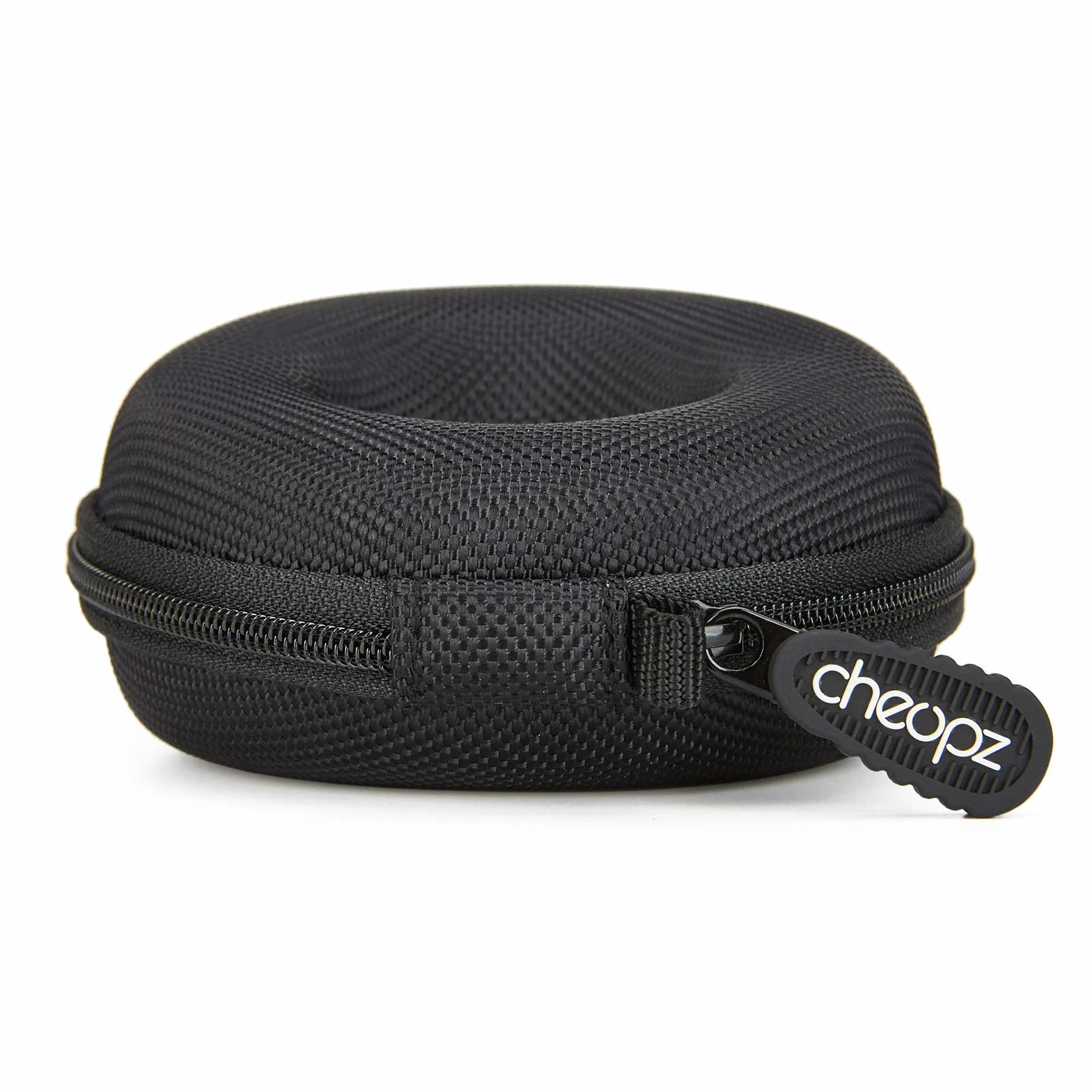 Cheopz Etui na zegarek podróżny, pojedyncze pudełko do przechowywania zegarków na rękę i smartwatchy do 50mm, Czarne