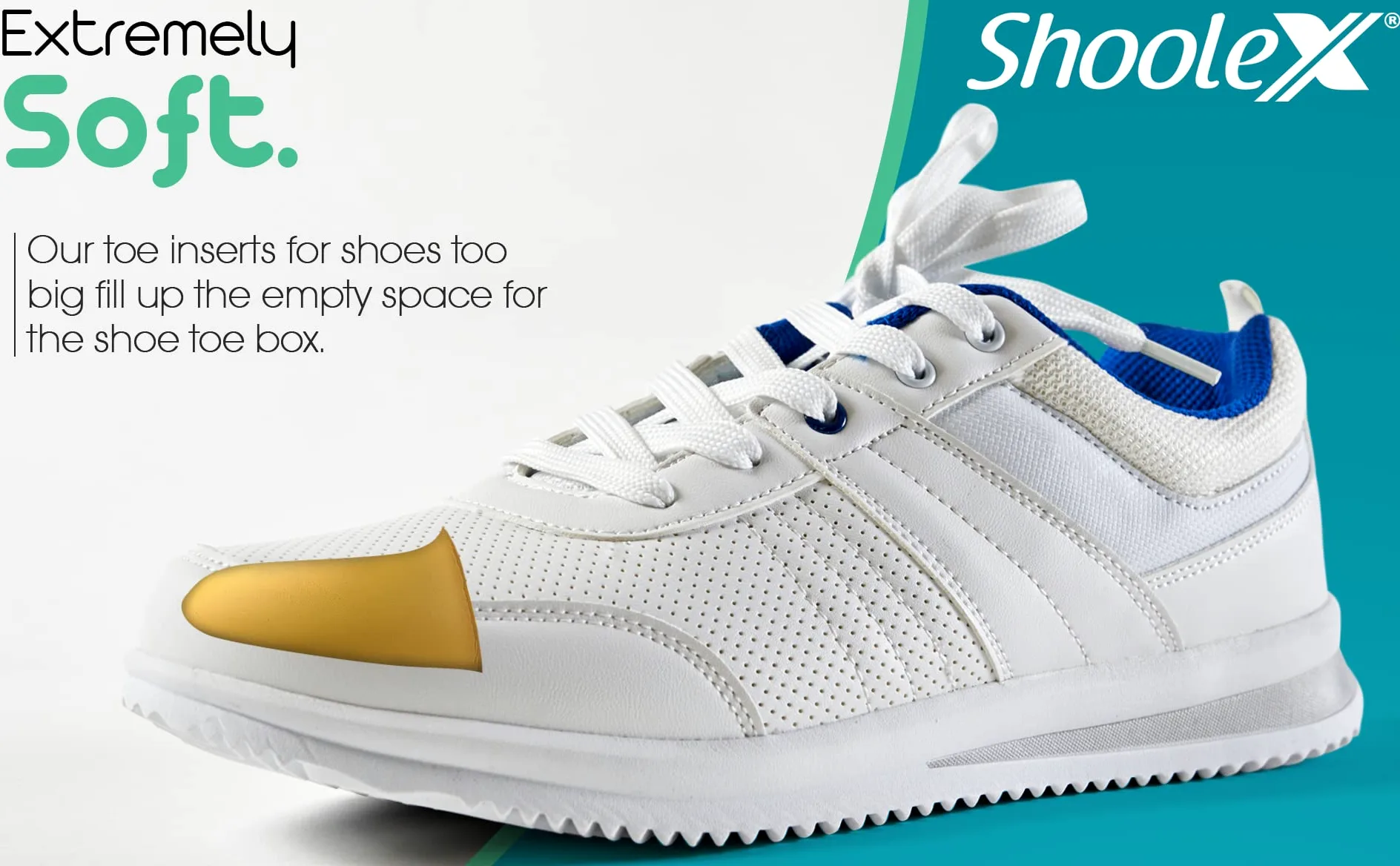 Shoolex, wypełniacz butów, unisex, wkładka sprawia, że za duże buty pasują