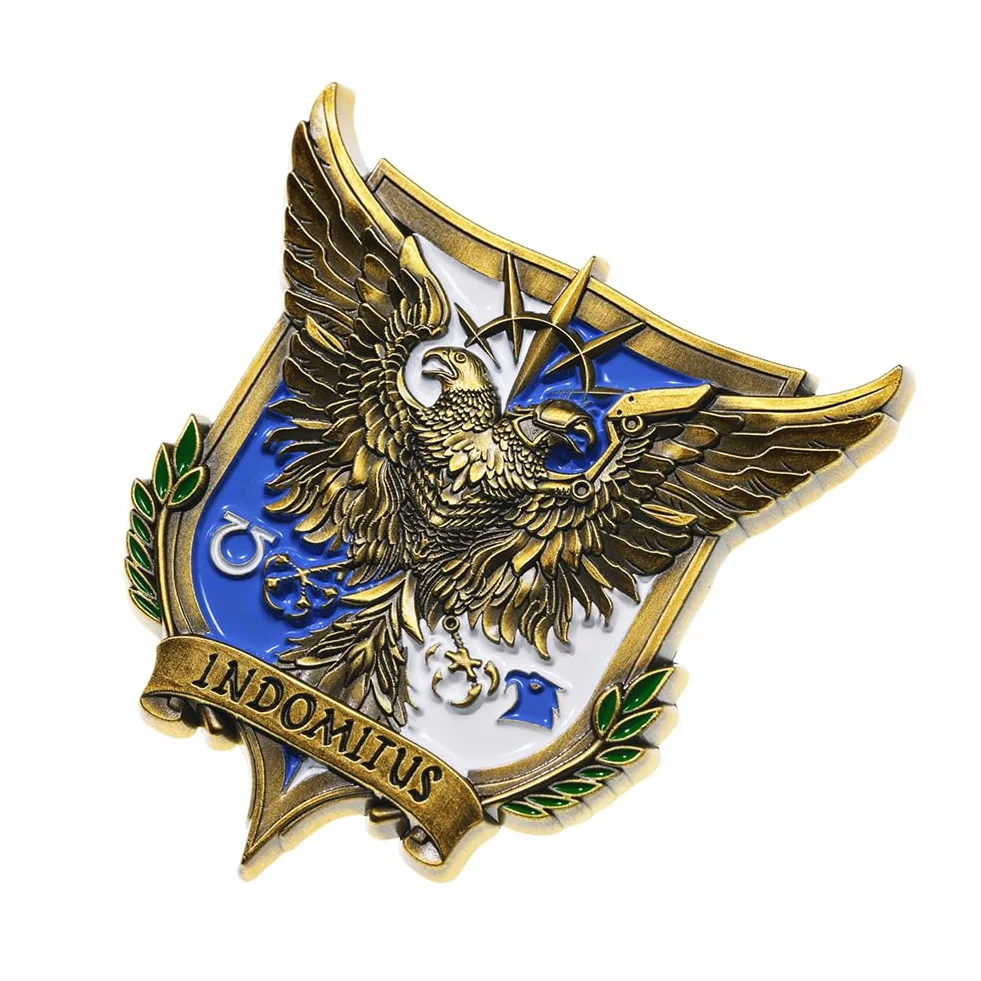 Starforged Broszka Roboute Guilliman Indomitus Warhammer 40000, Stal stopowa
