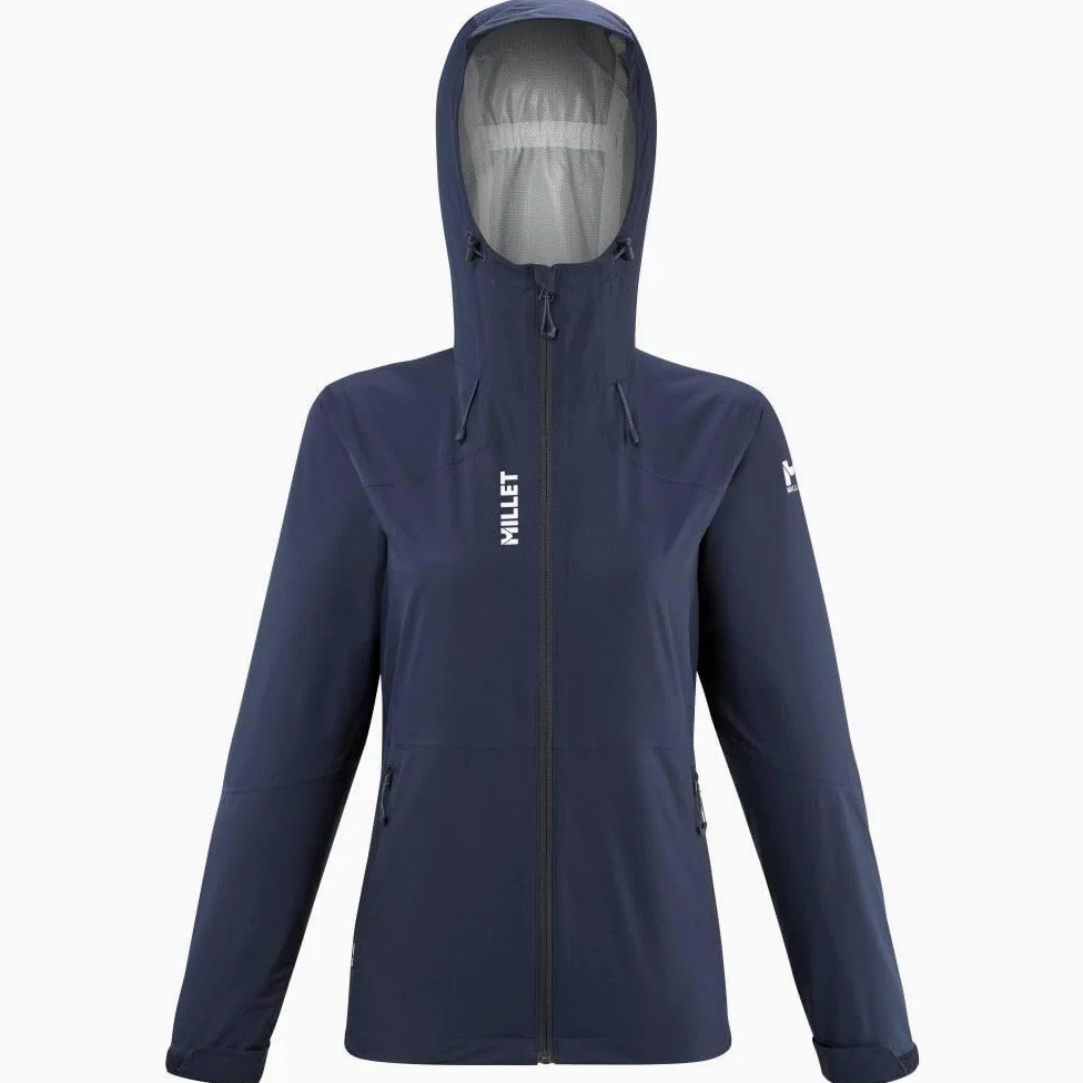 MILLET - Fitz Roy GTX JKT M - Veste Hardshell Femme - Membrane Gore-Tex Imperméable - Approche, Randonnée, Trekking, Lifestyle, Bleu Marine, L