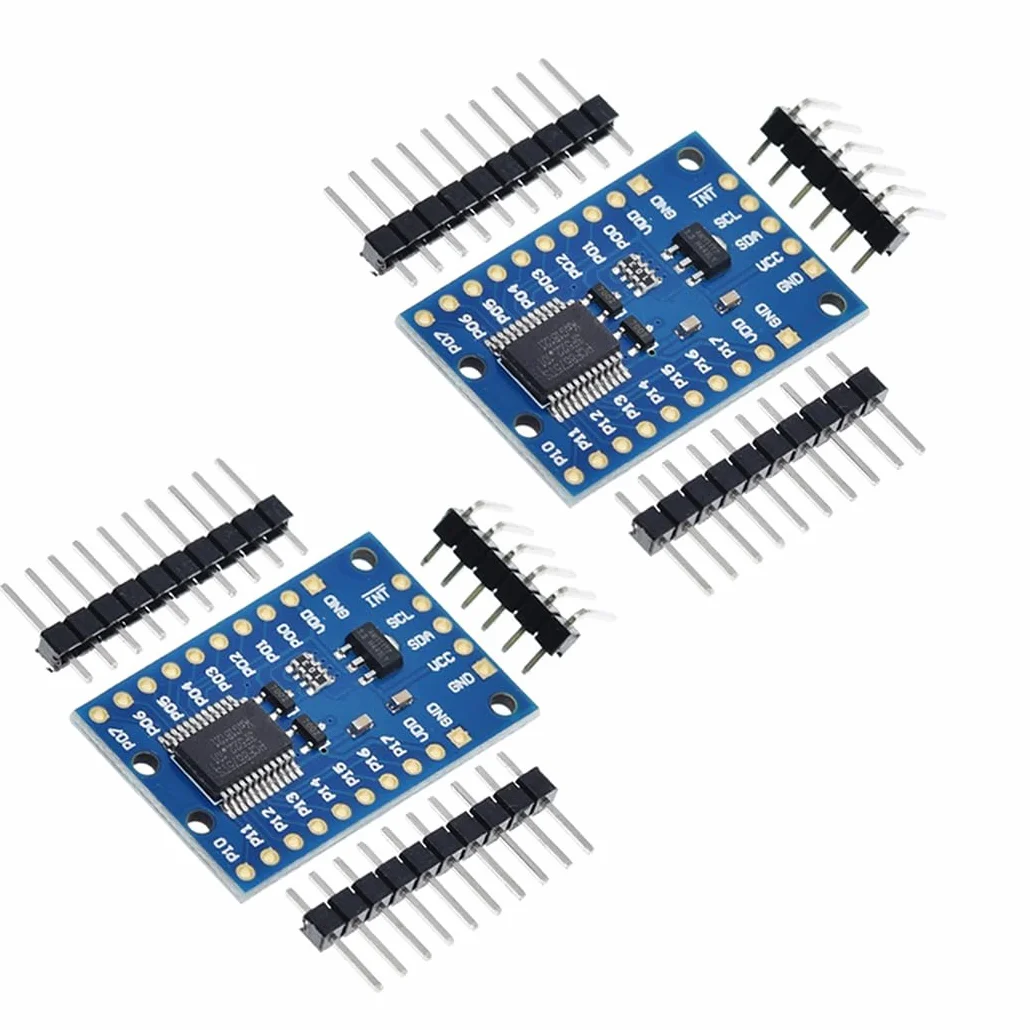 Hailege 2 szt. PCF8575 IO Expansion Board 16 bitów SMBus I/O Porty IIC I2C 16 portów I/O Extension Shield