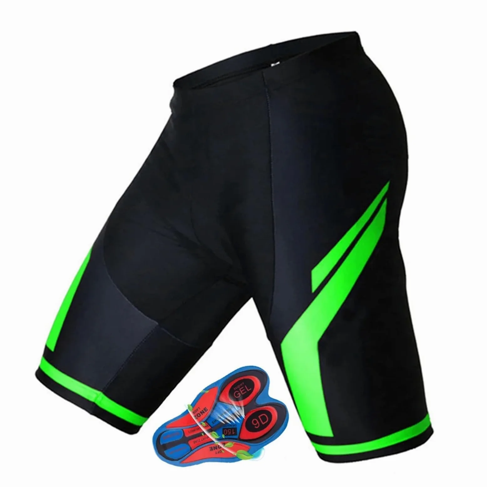 Spodenki rowerowe męskie spodenki rowerowe letnie spodenki rowerowe 9D z wkładką krótkie spodenki rowerowe spodnie rowerowe górskie spodenki oddychające (2,4XL)
