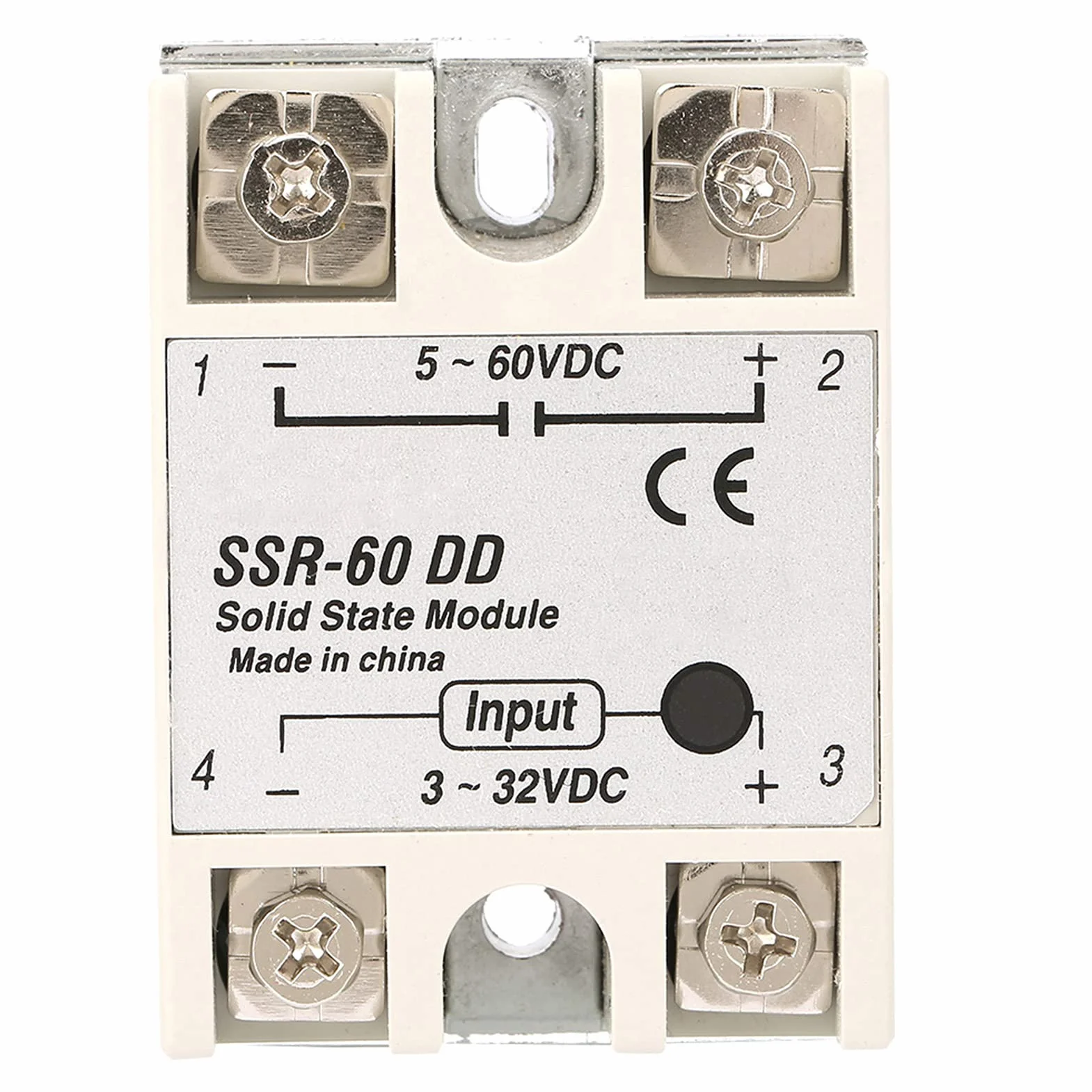 Przekaźnik półprzewodnikowy DC-DC, SSR-60DD 60A 3-32V DC do 5-110VDC SSR