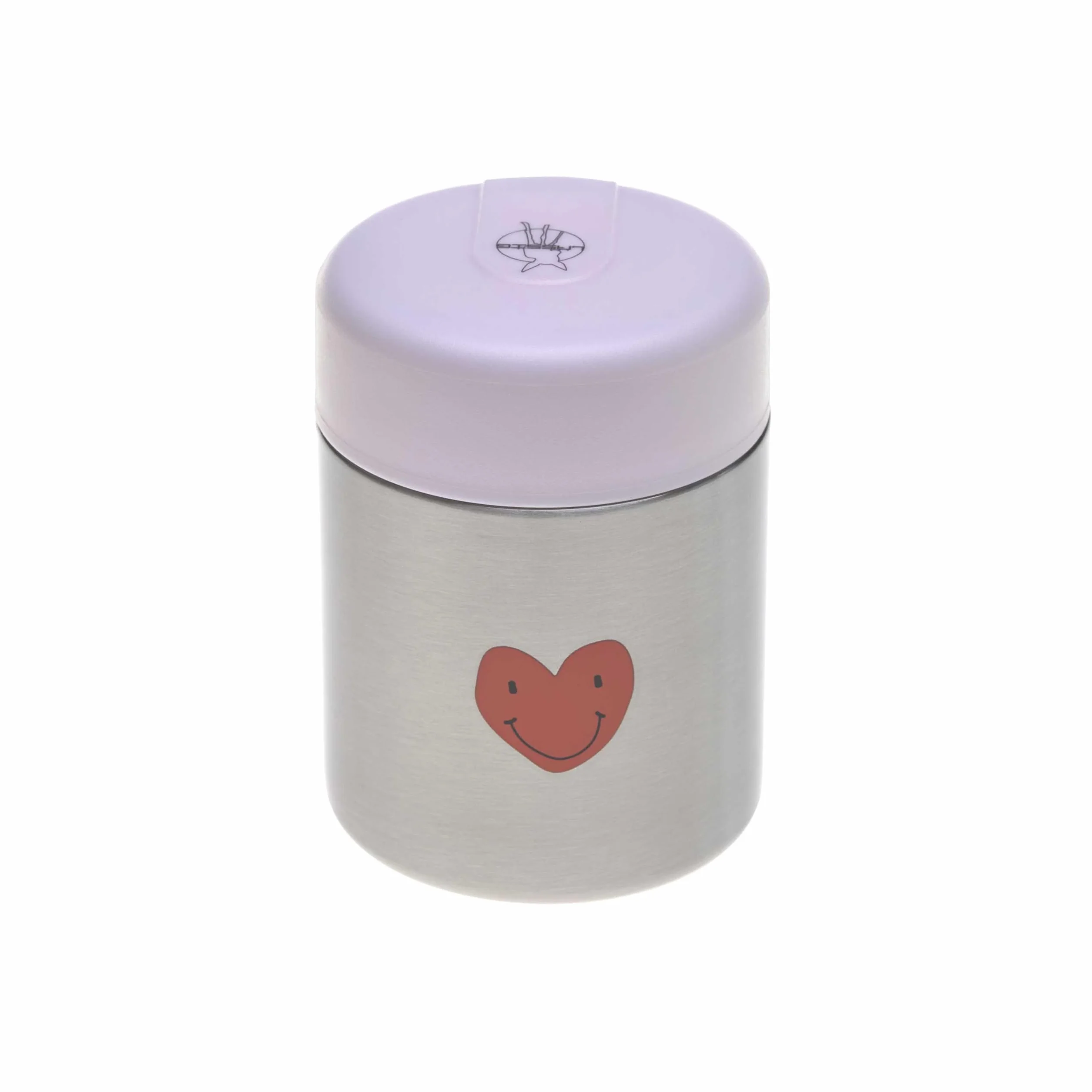 LÄSSIG Termiczne pudełko do utrzymywania ciepła dla niemowląt, owsianka, zabezpieczone przed wyciekiem, stal nierdzewna, 315 ml/Food Jar Happy Rascals Heart