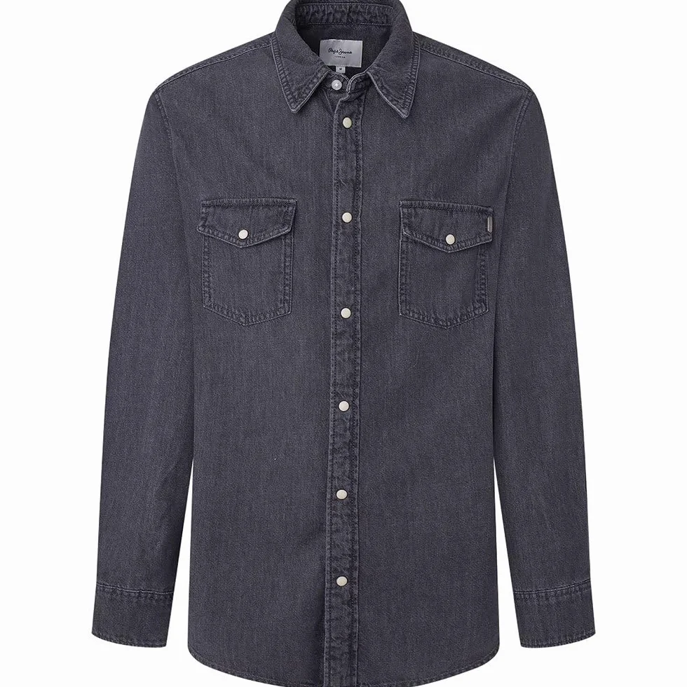Pepe Jeans Męska koszula regularna, koszula, niebieska, XL, Niebieski (Denim-xm6), XL