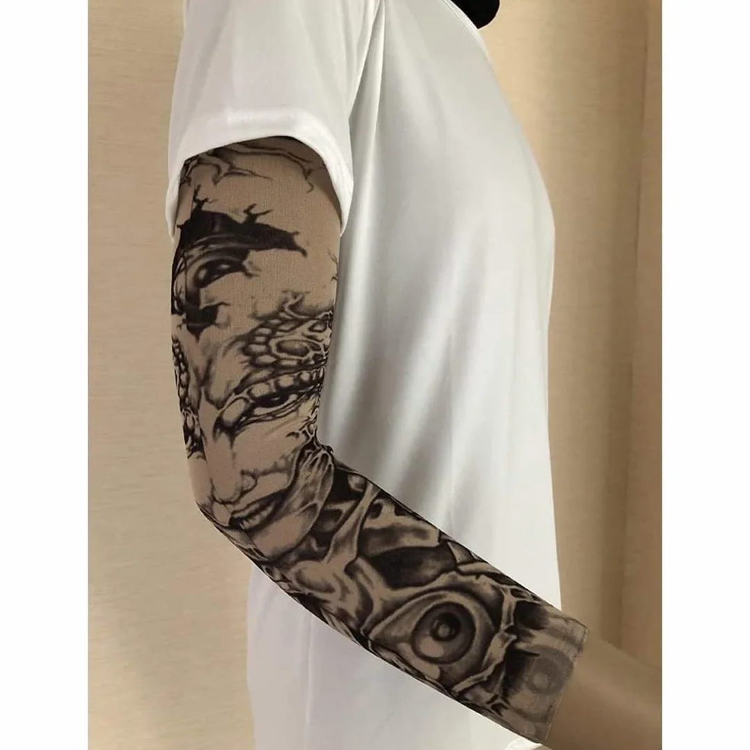 Rękaw do tatuażu, 6 sztuk, uniseks, na karnawał, imprezę, 38 cm (B)