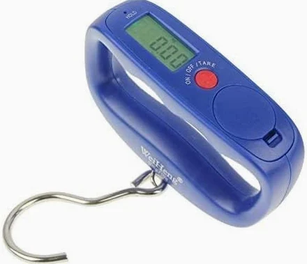 Przenośna cyfrowa waga kuchenna mini 50 kg/10 g przenośna waga elektroniczna bagaż hak waga sprężynowa, odpowiednia do różnych scen wagi
