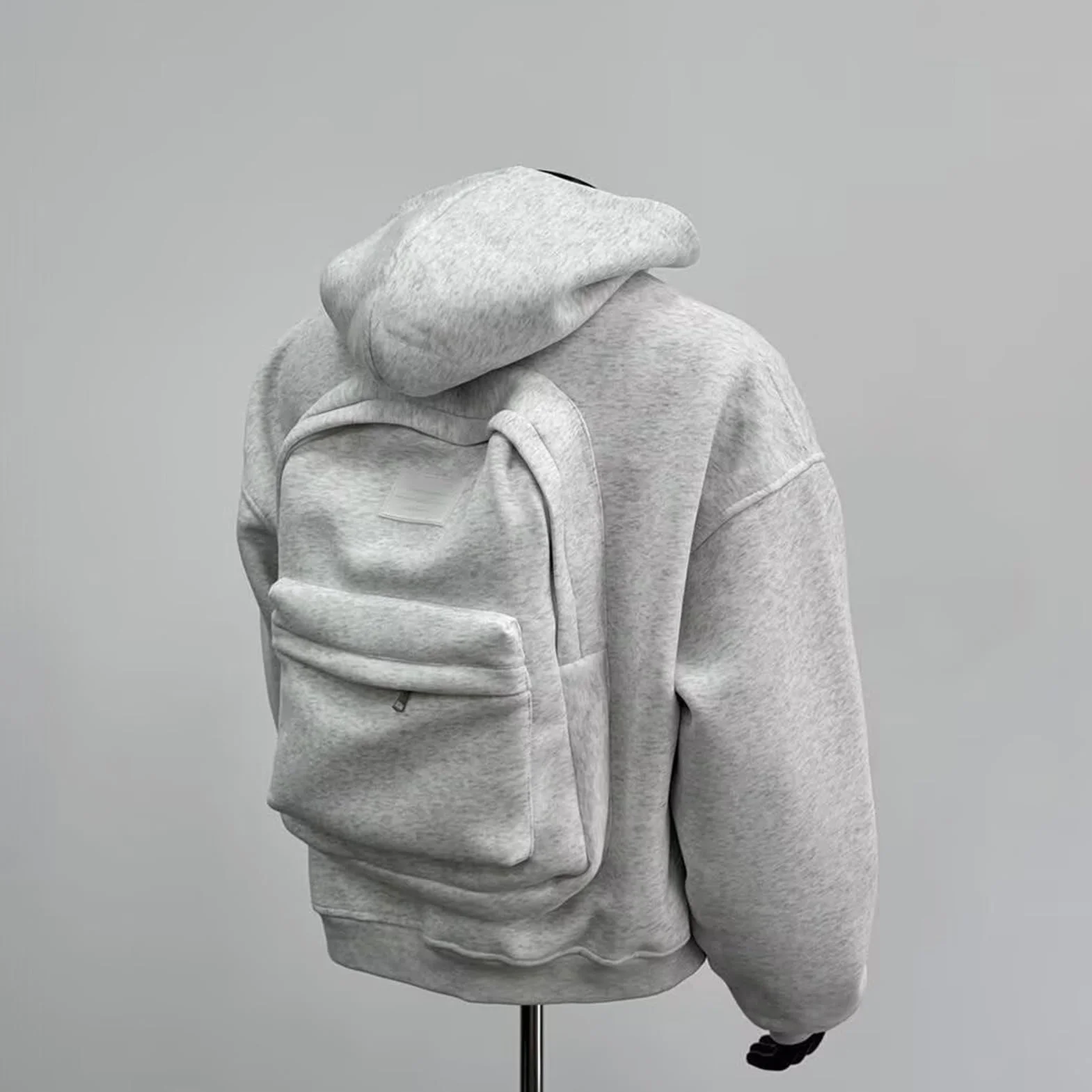 Męska bluza z kapturem z plecakiem, kreatywna, lekka, wygodna | bluza z kapturem z bardzo dużą kieszenią | na kampus, podróż, lifestyle, dojazdy do pracy, na zewnątrz, na co dzień, na wędrówki
