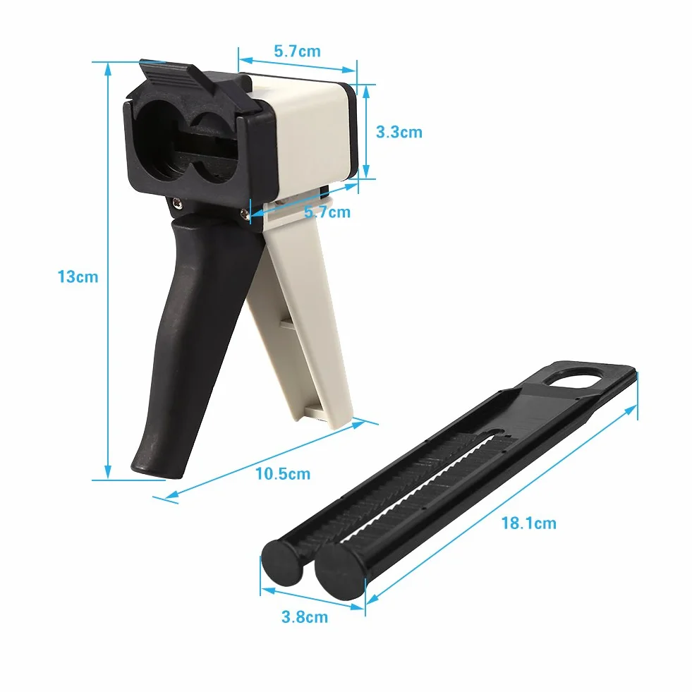 Universal Cartridge Mixing Dispenser Dostawa Pistoletu Uszczelniającego 50 Ml, Wysokiej Jakości Tworzywo Sztuczne, Rozsądna Struktura Przekładni, Odpowiedni do Dentysty