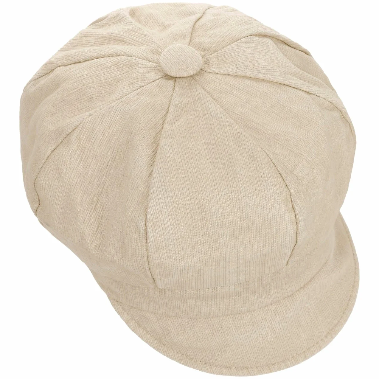 Mayser Czapka Newsboy AlexaKobiety - Made in the EU z daszkiem przeciwsloneczna bawełniana baker boy Lato wiosna-lato - One Size beżowy