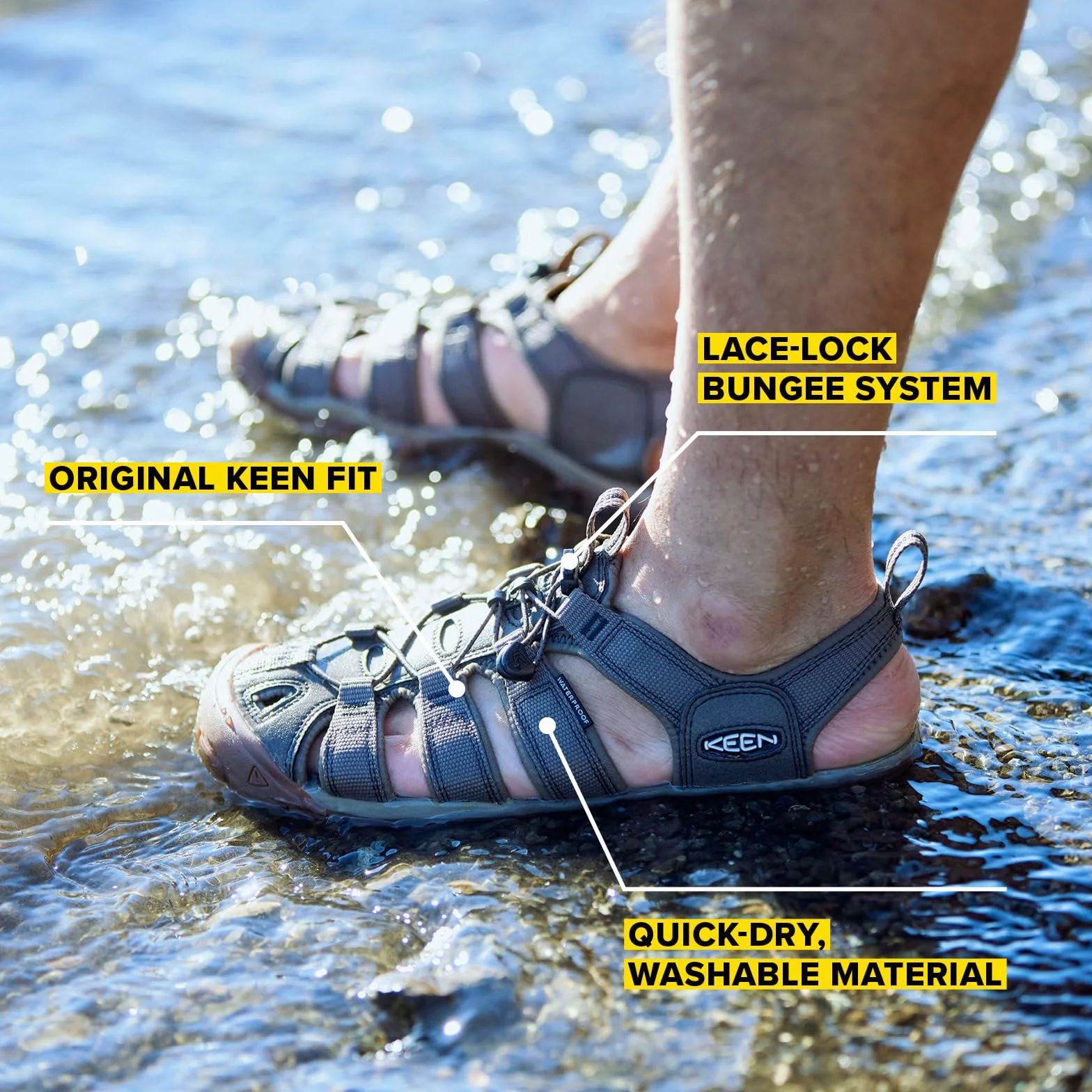 KEEN CLEARWATER CNX Sandały Mężczyźni 42.5 EU